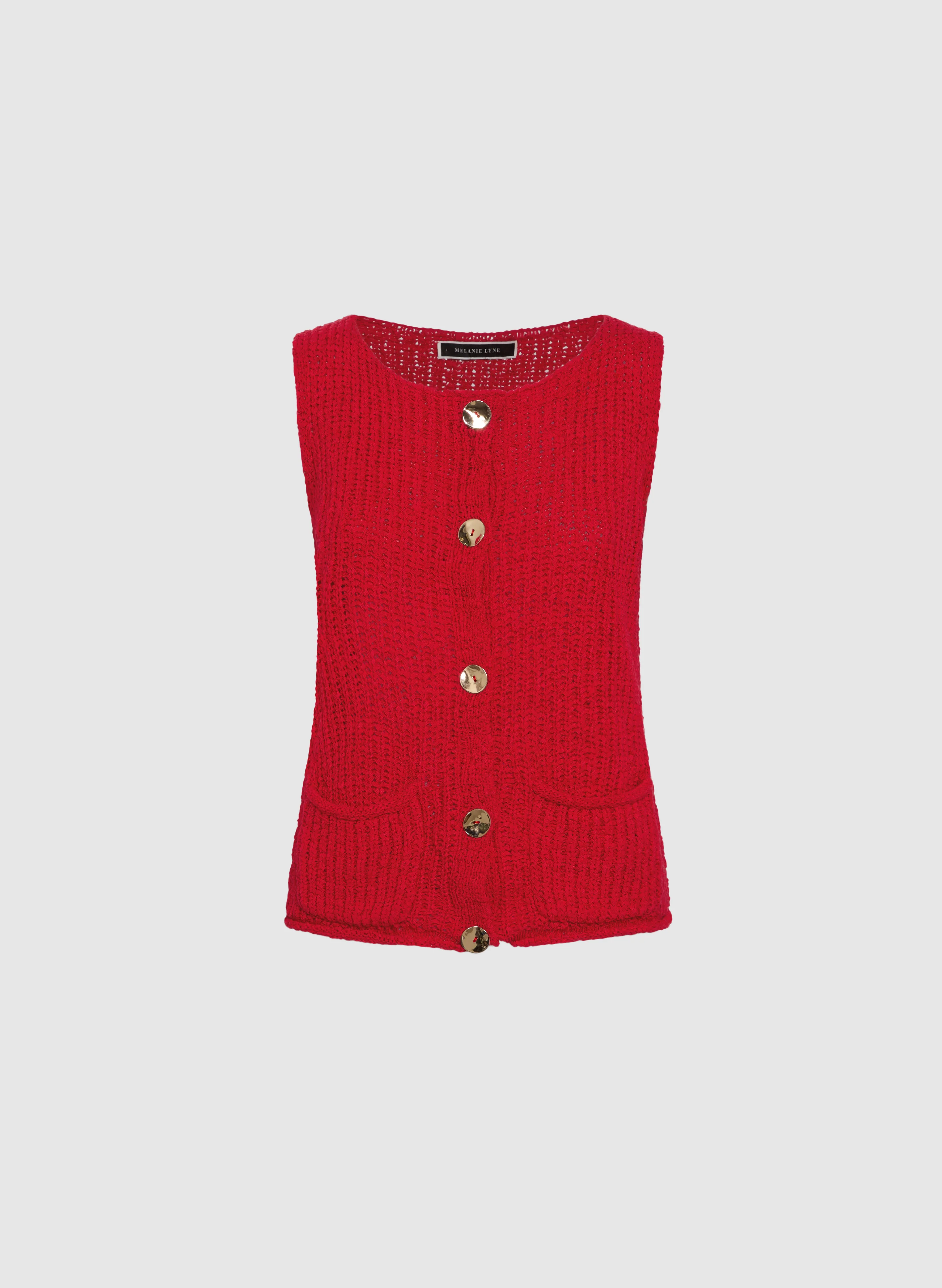 Knit Button-Down Vest - Image 5
