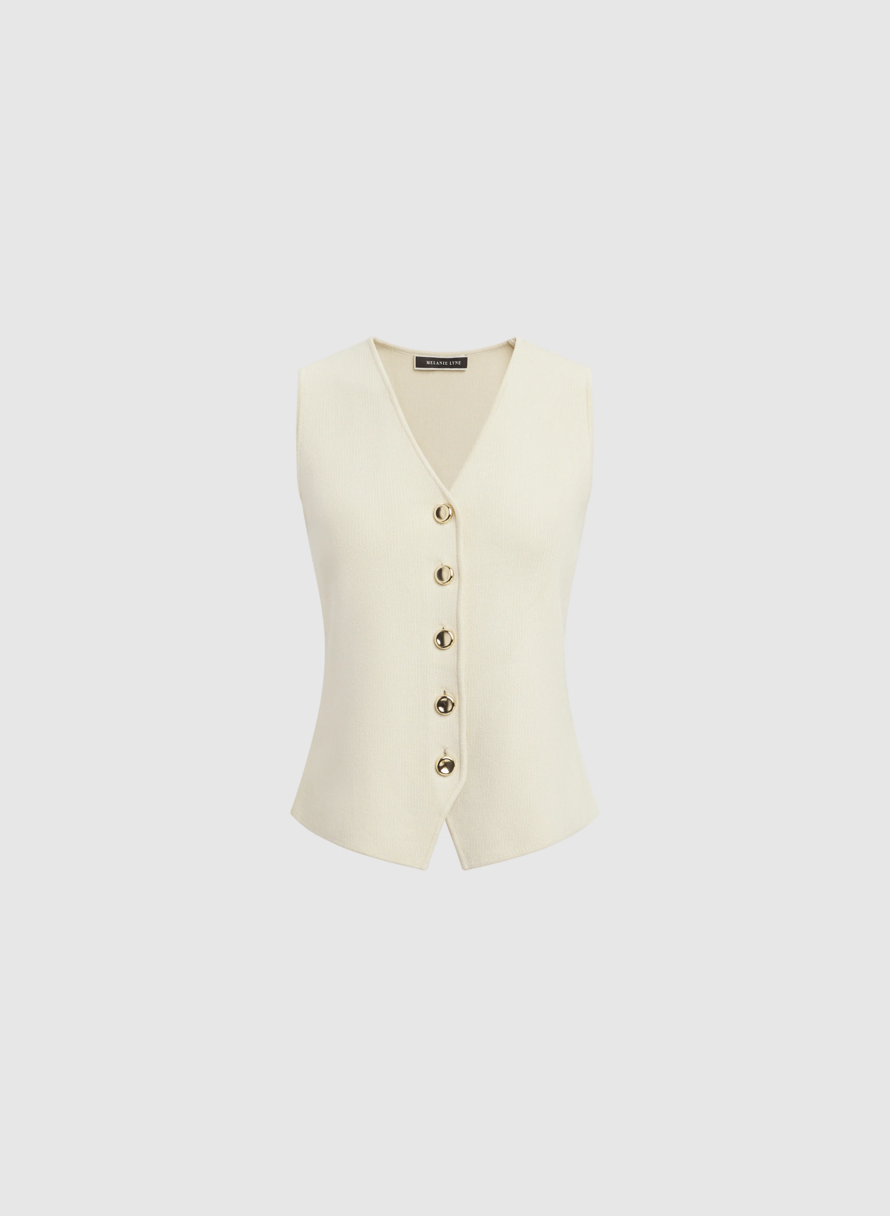 Knit Button-Down Vest - Image 5