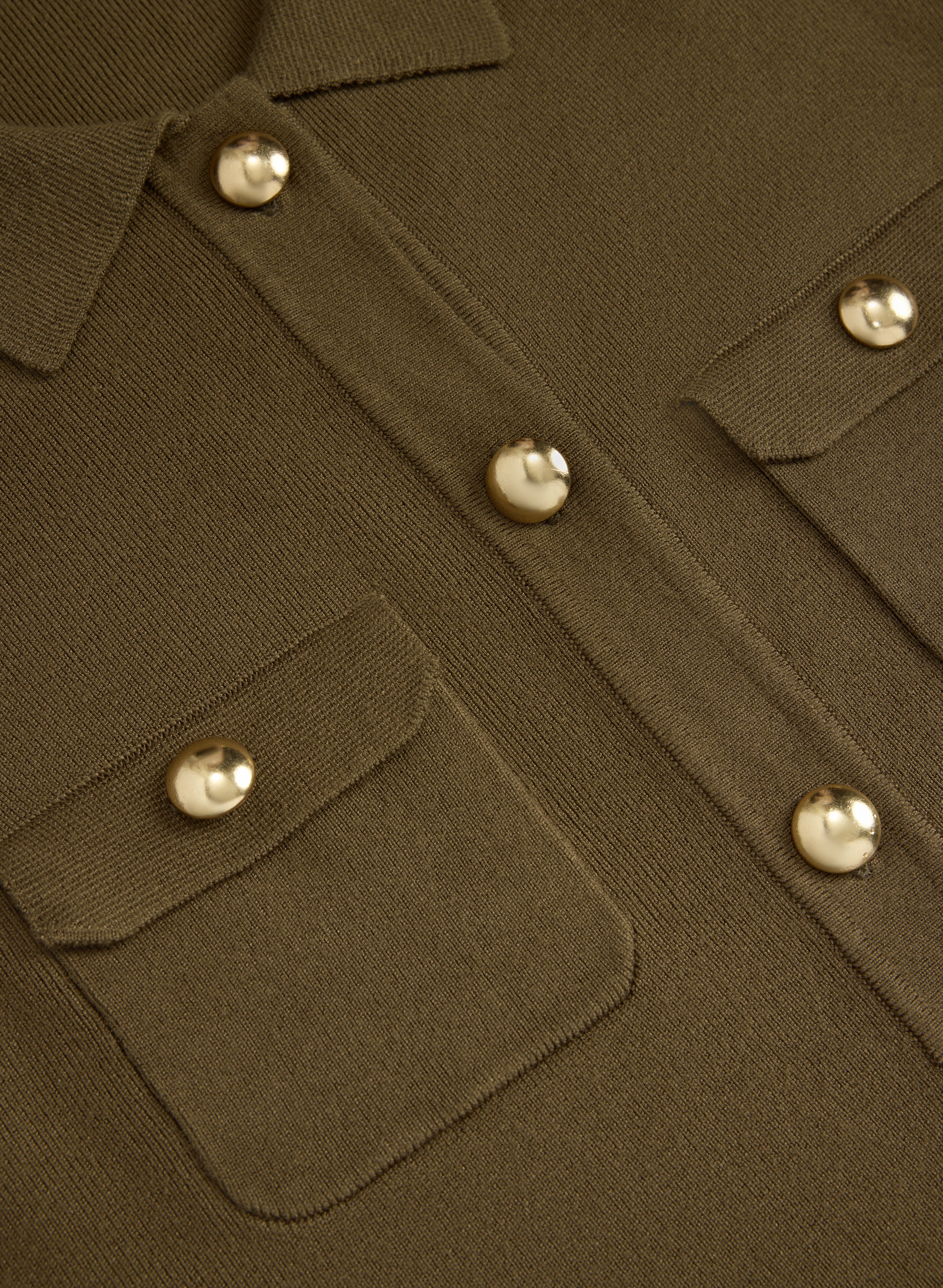Knit Polo Top - Image 7
