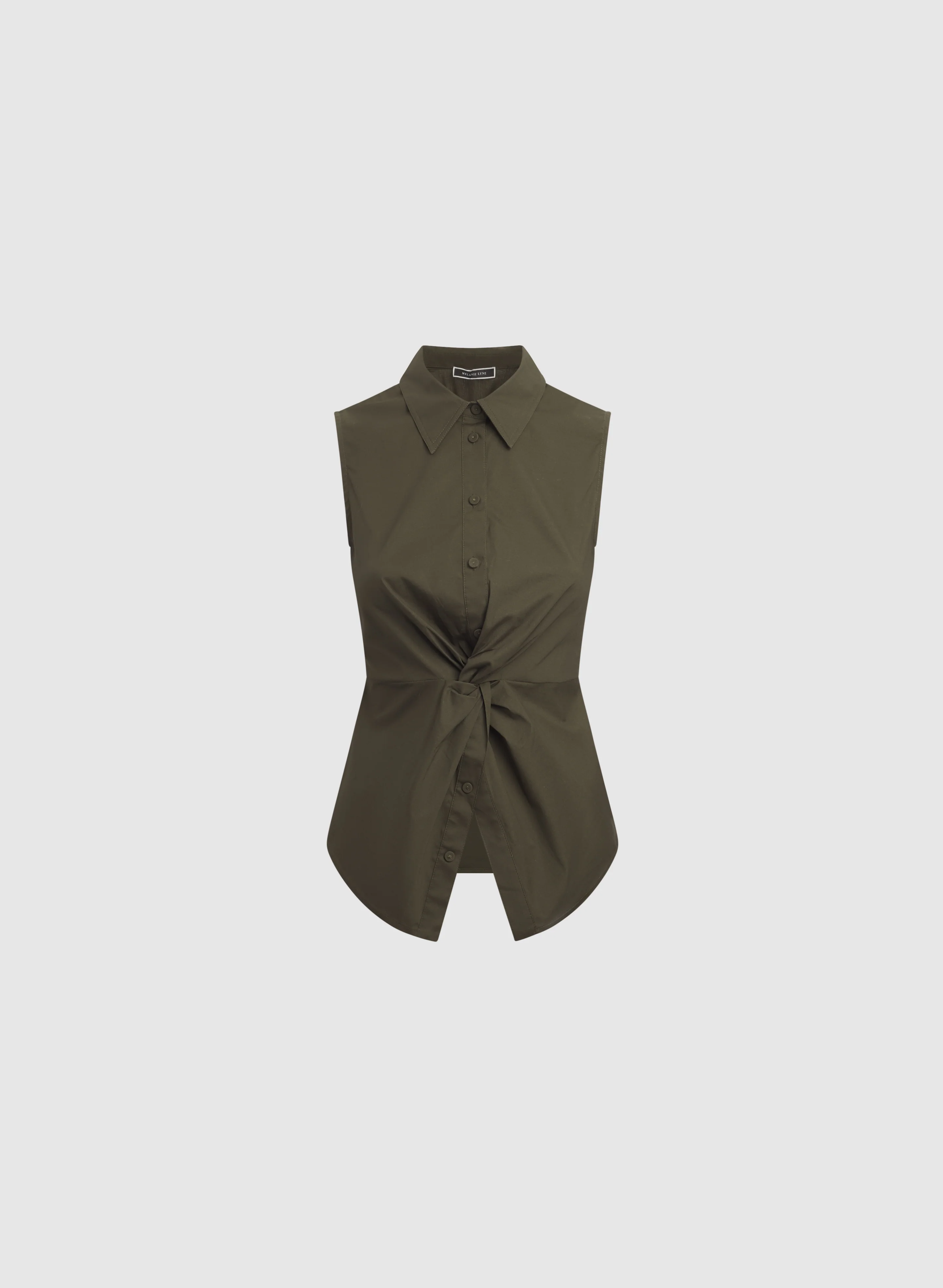 Knot Detail Sleeveless Blouse - Image 6
