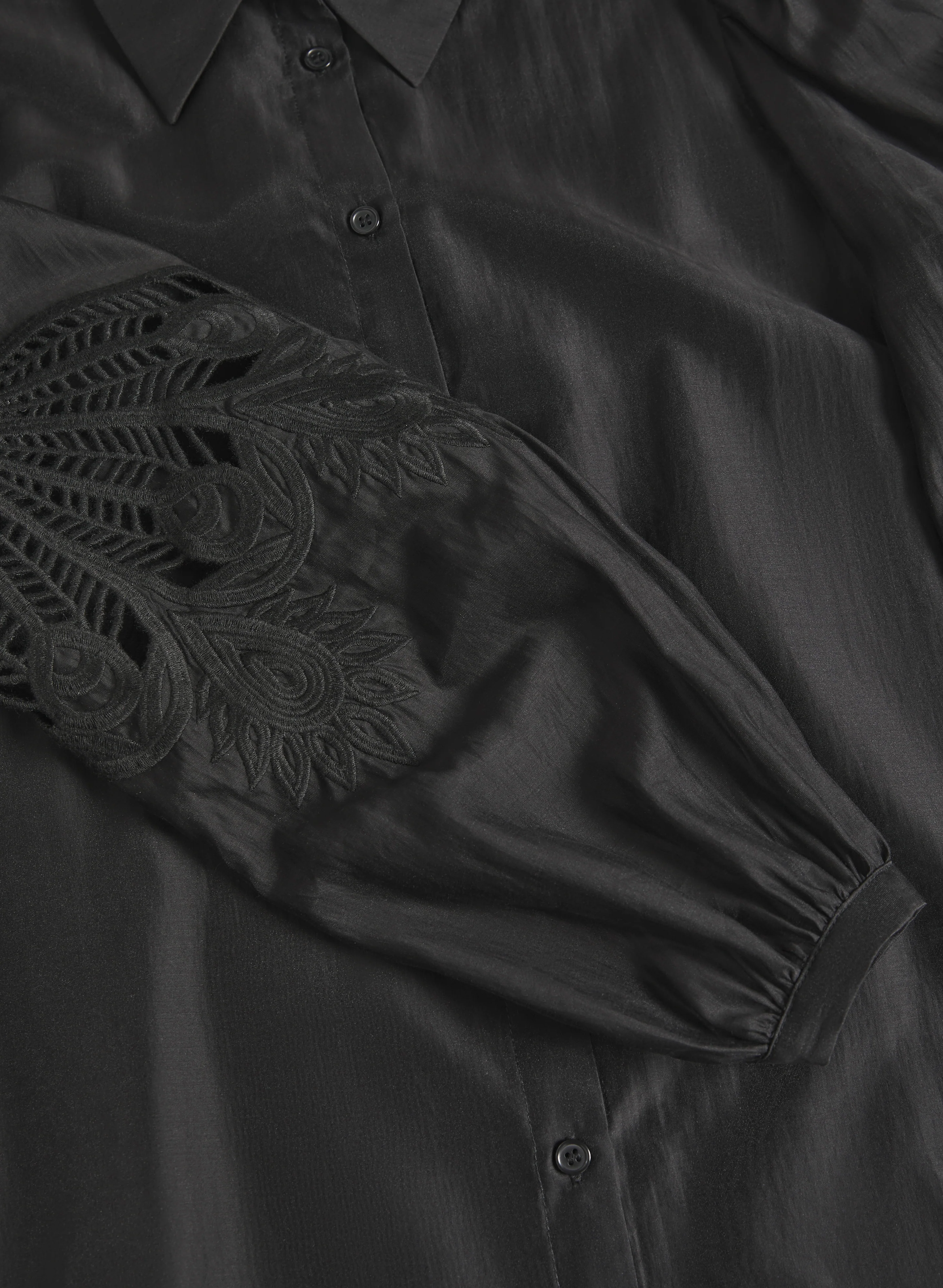 Lace Cotton Voile Blouse - Image 7