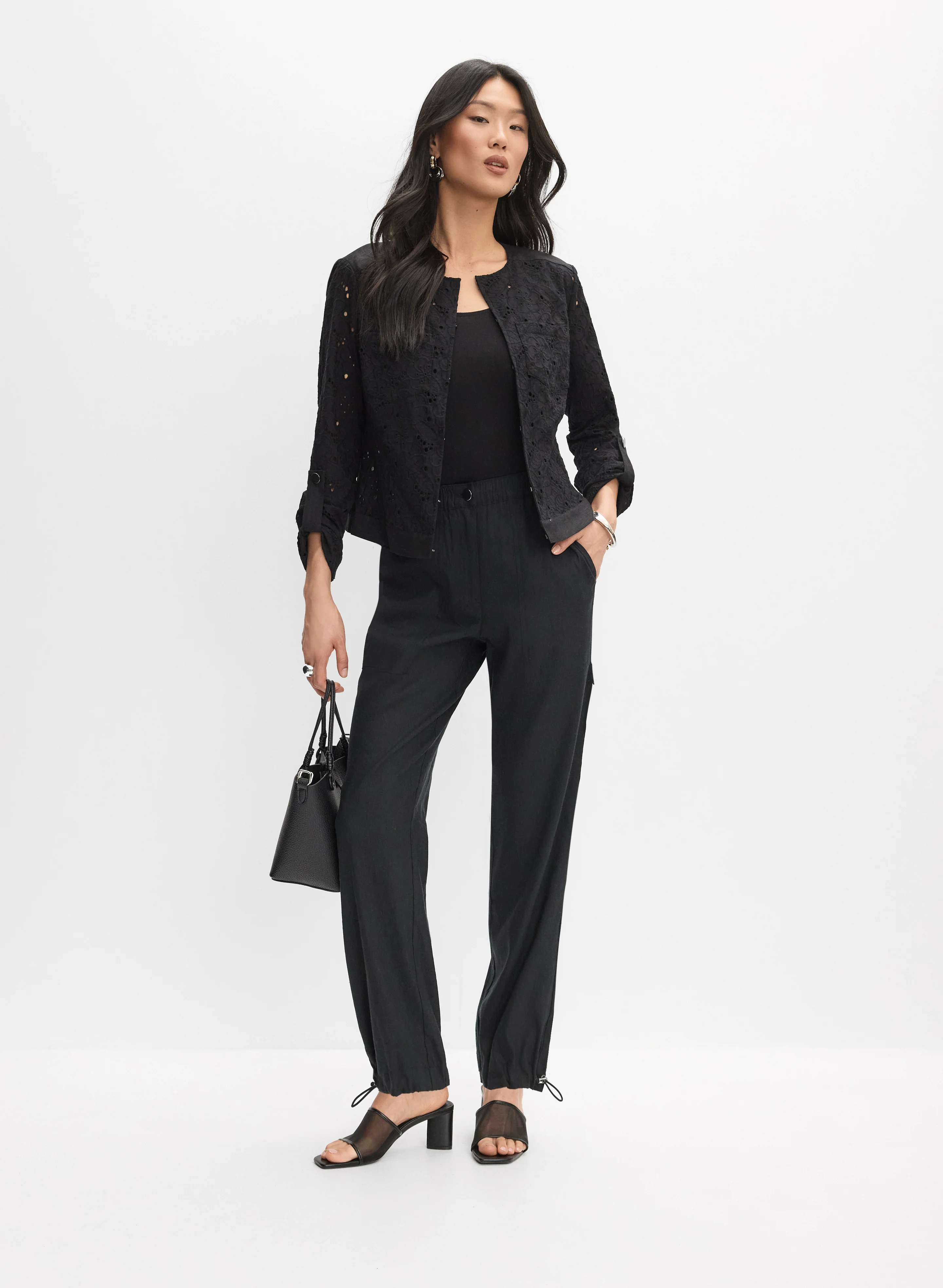 Lace Crew Neck Jacket - Image 3