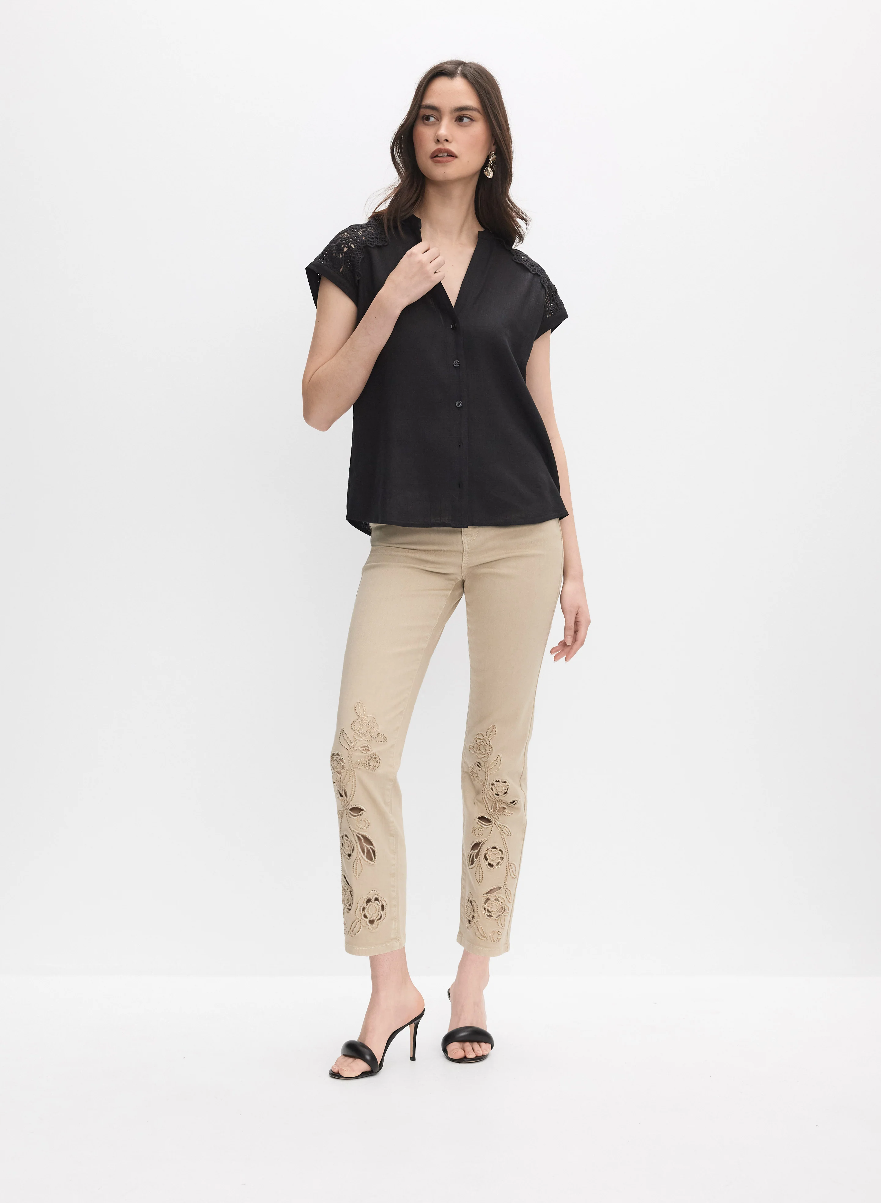 Lace Detail Blouse - Image 4