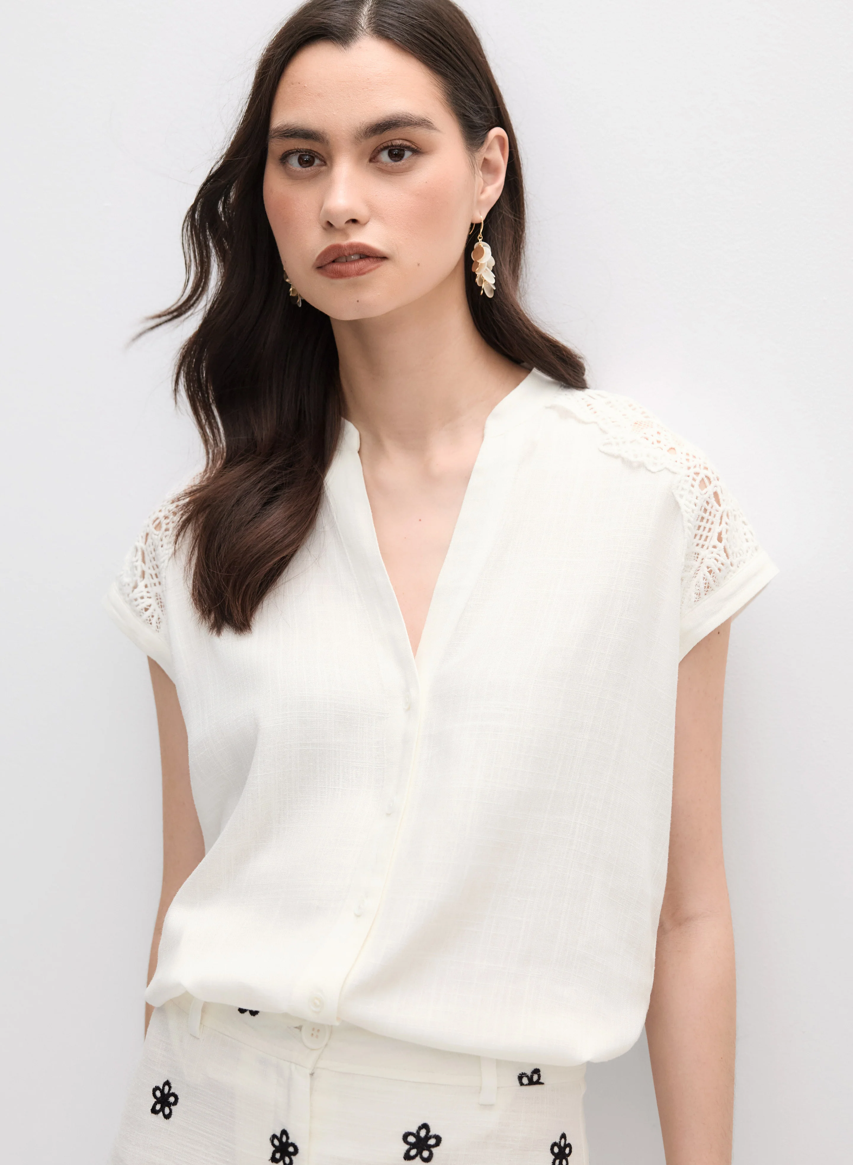 Lace Detail Blouse