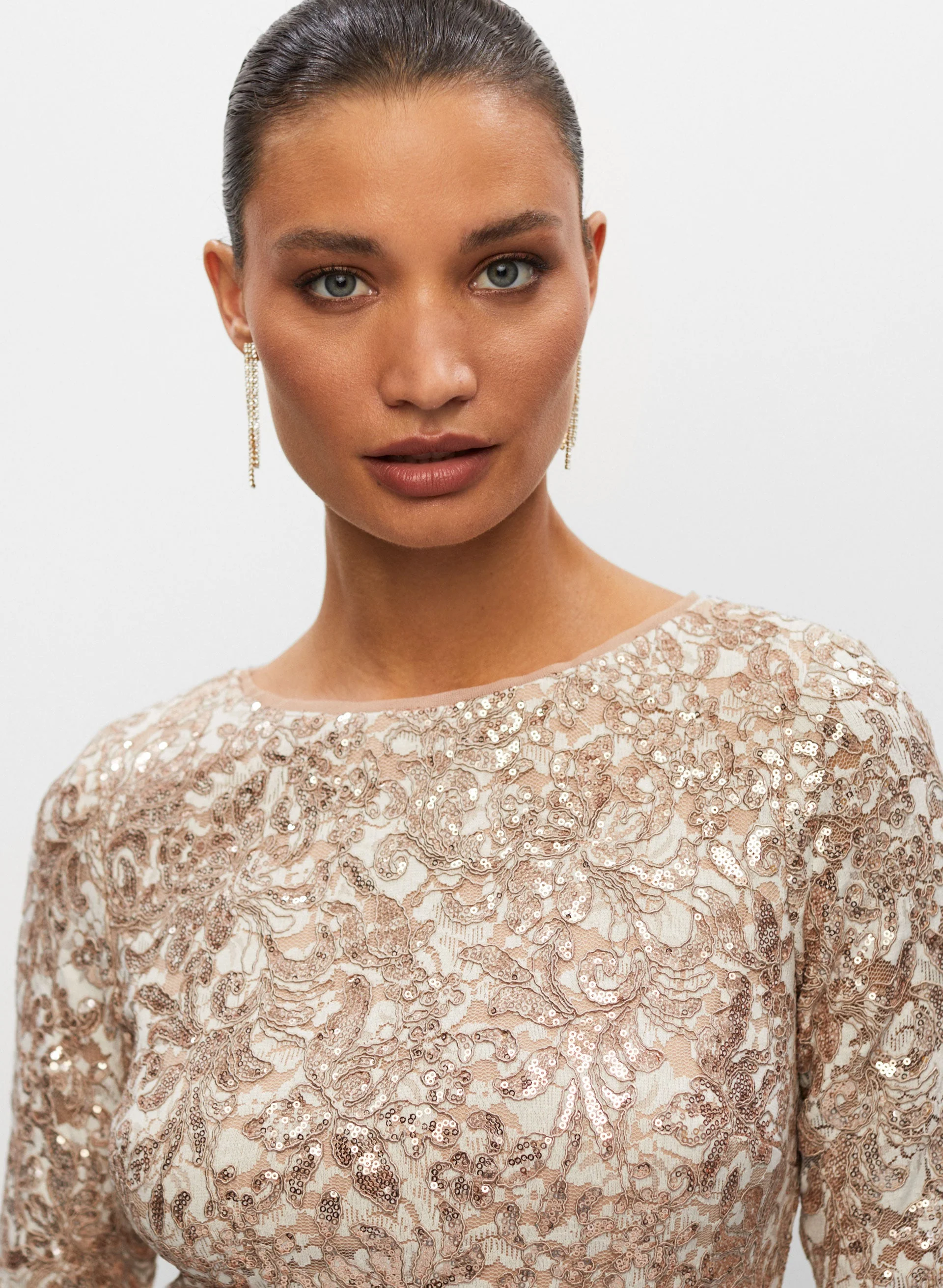 BA Nites - Lace Detail Dress - Image 2