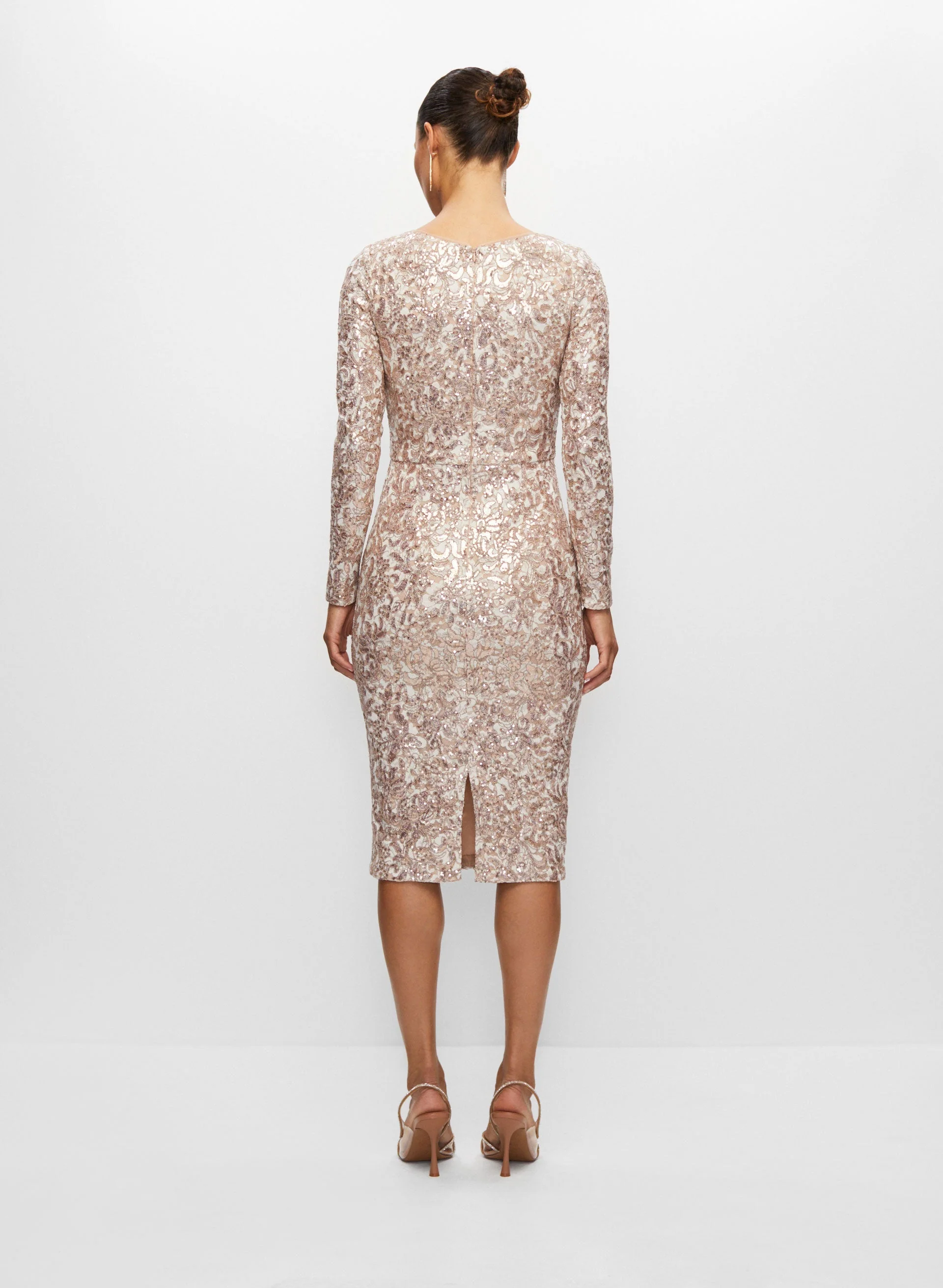 BA Nites - Lace Detail Dress - Image 4