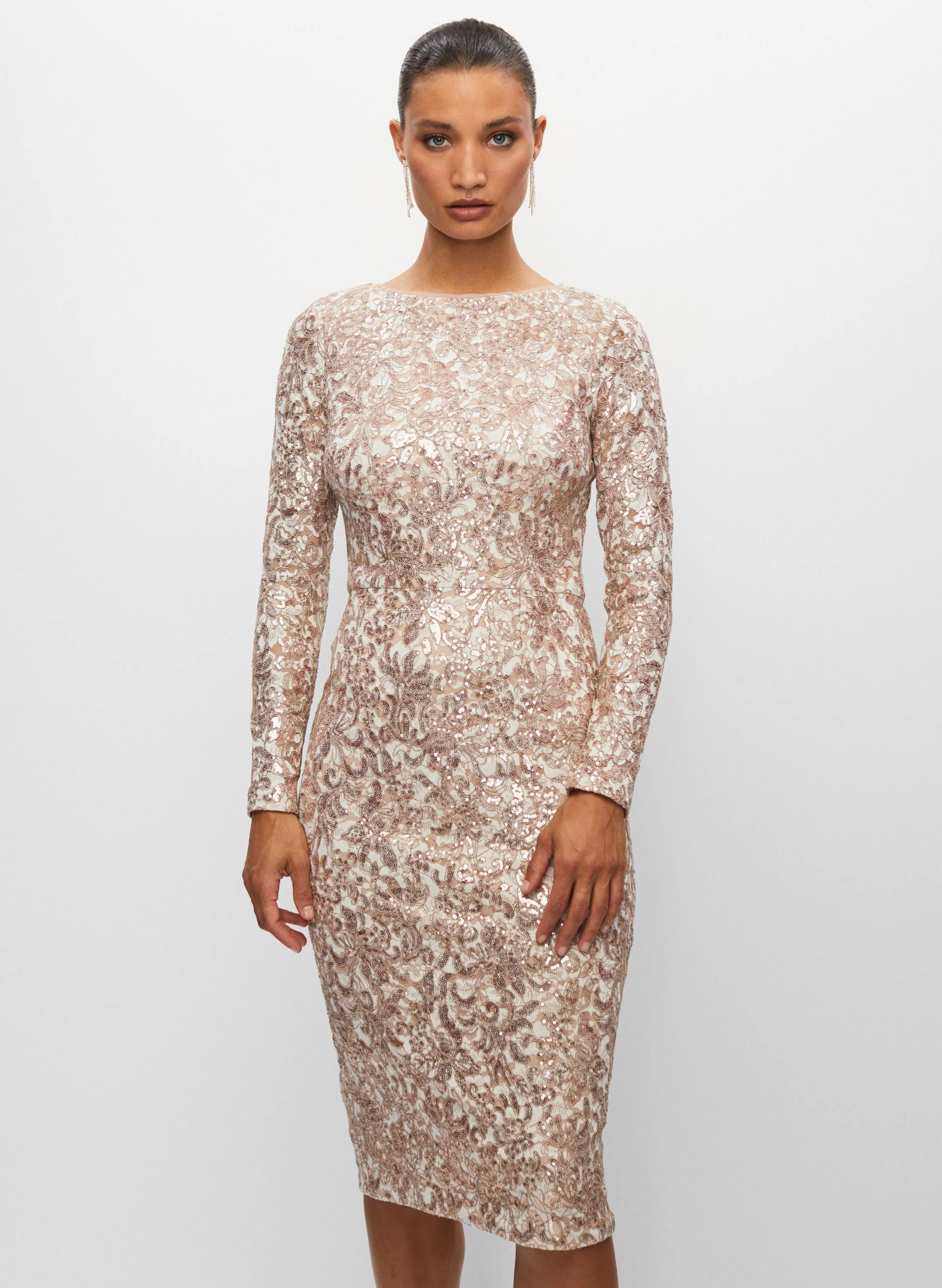 BA Nites - Lace Detail Dress - Image 5