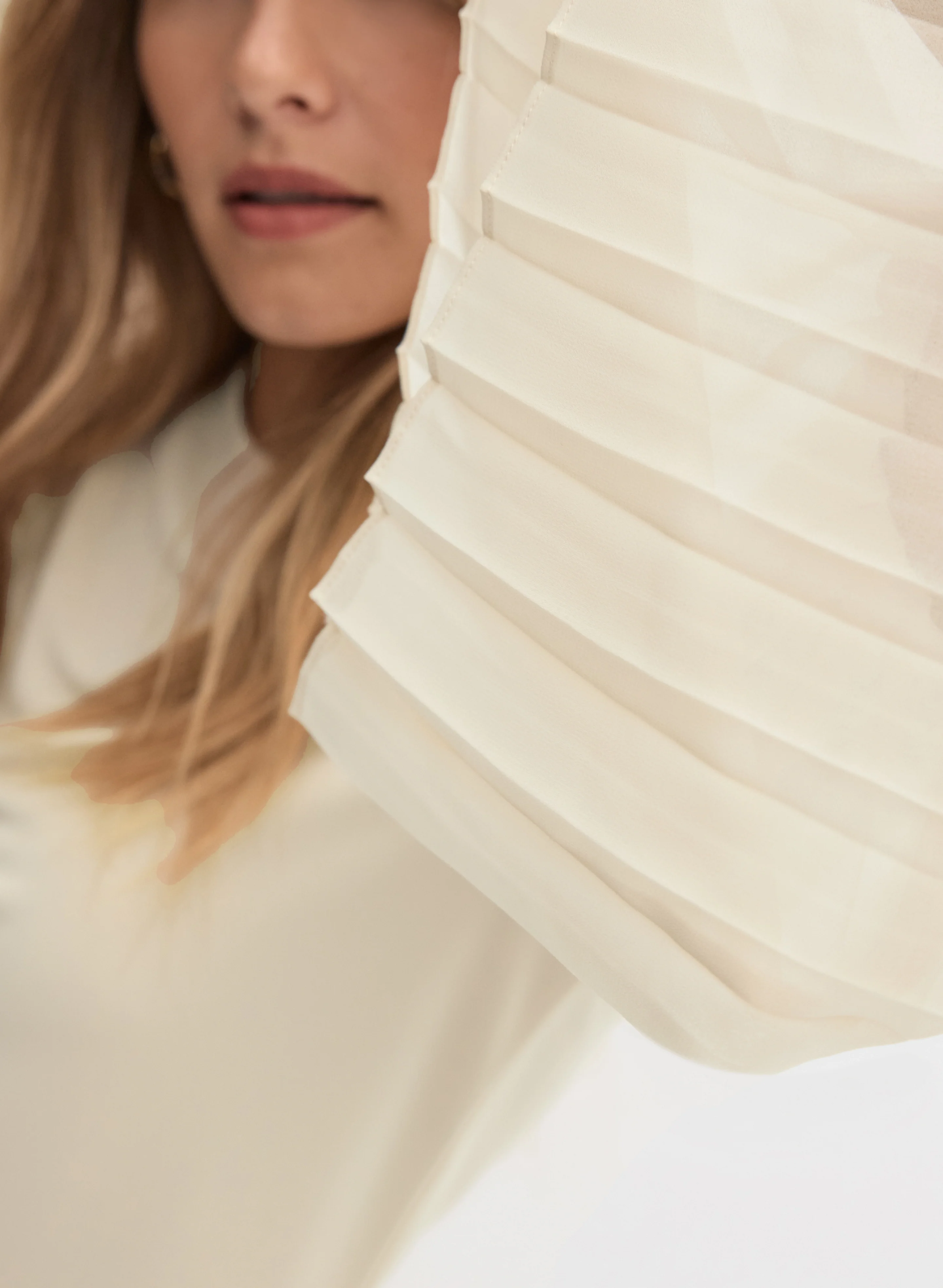 Lace Insert Bell Sleeve Top - Image 2