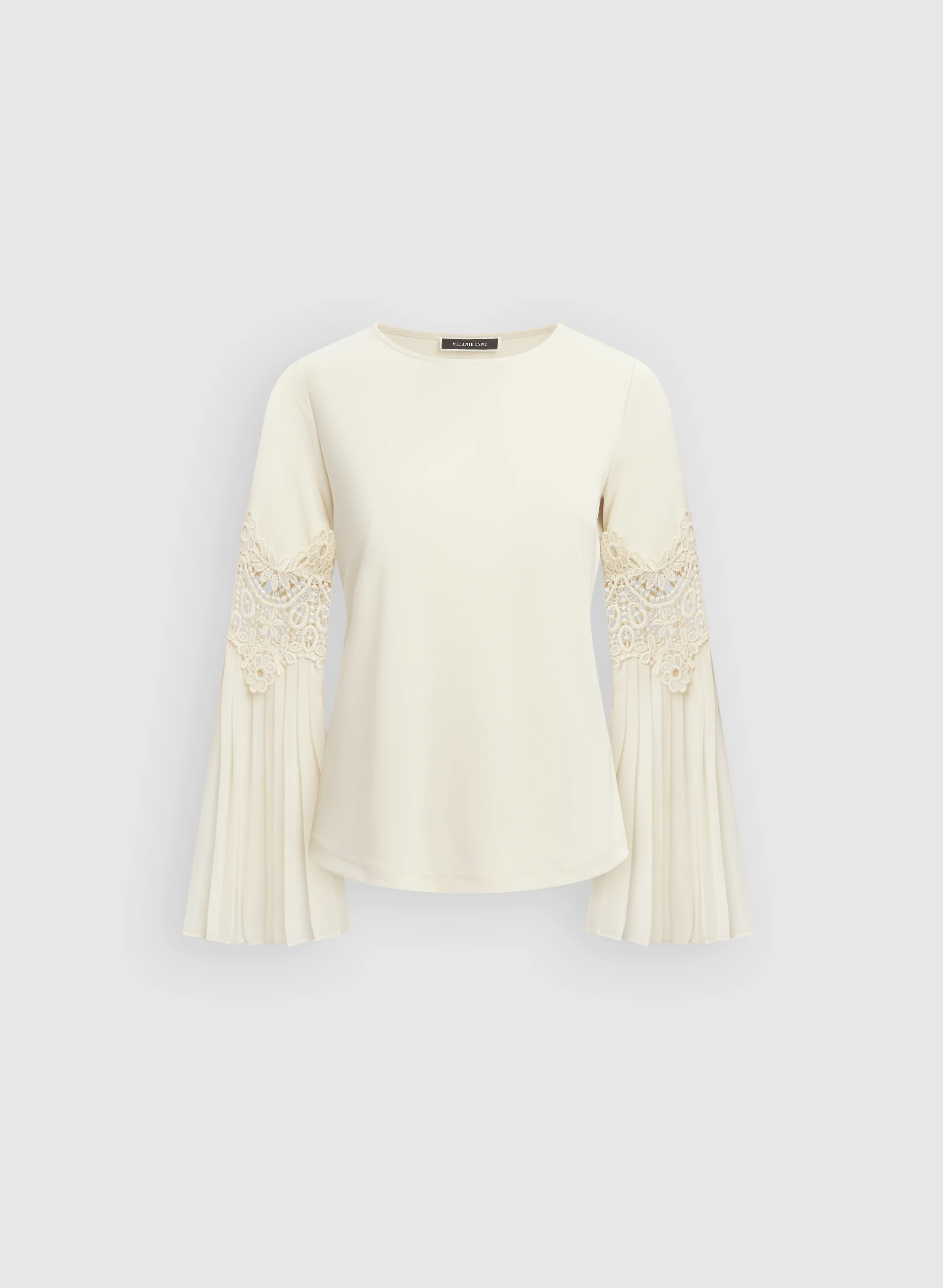 Lace Insert Bell Sleeve Top - Image 6