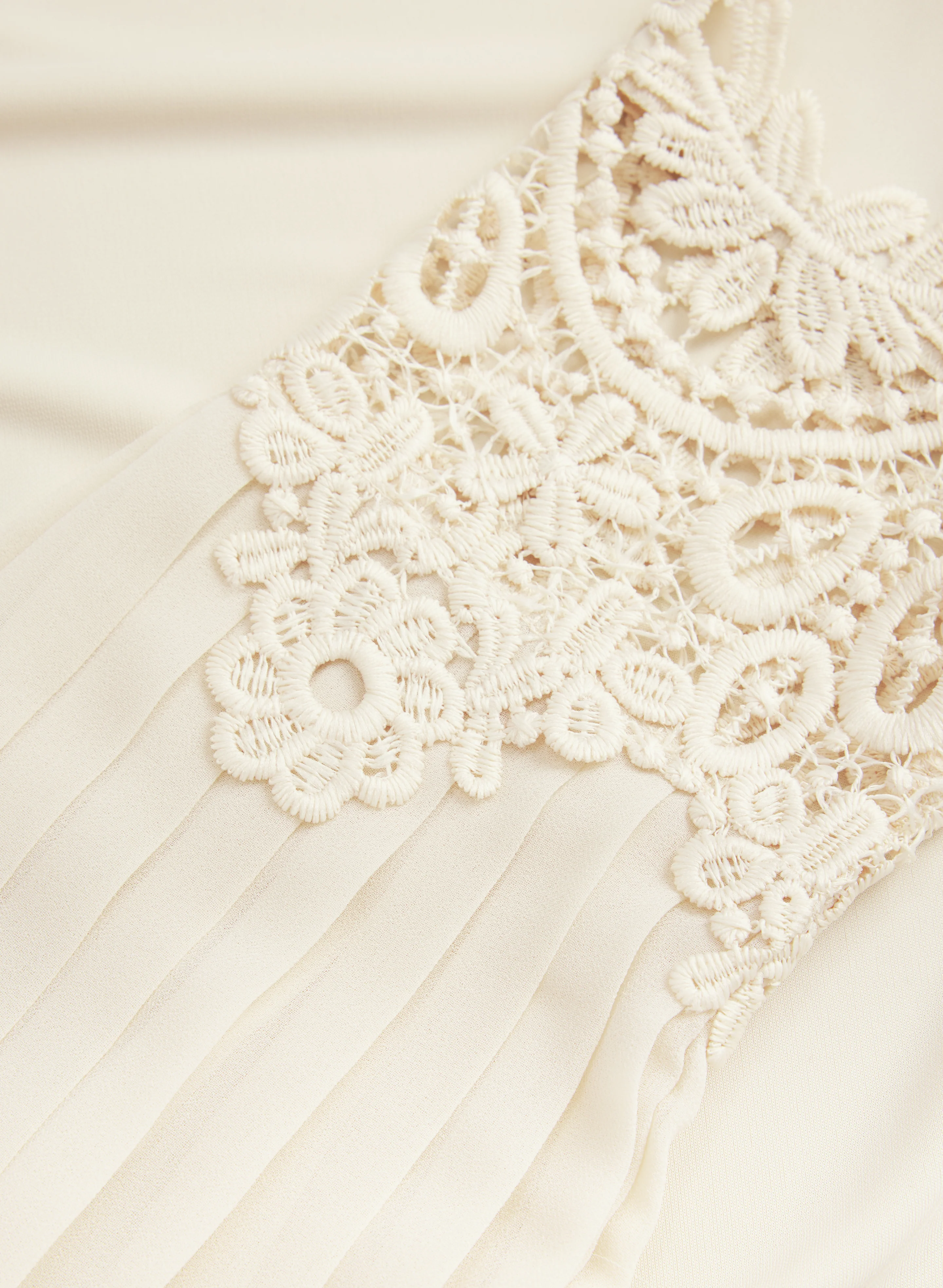 Lace Insert Bell Sleeve Top - Image 7