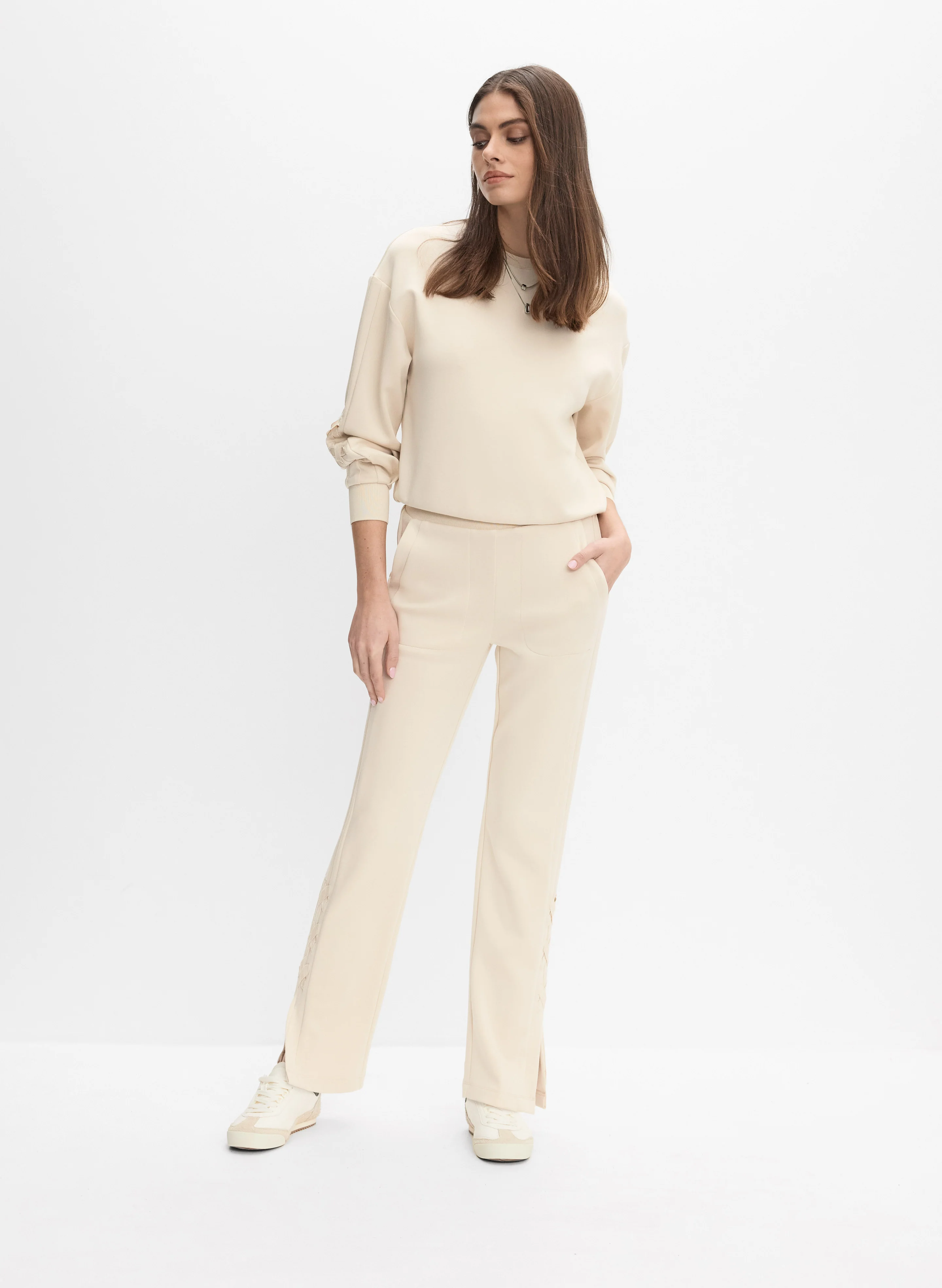 Lace-Up Detail Sweatshirt - Image 3
