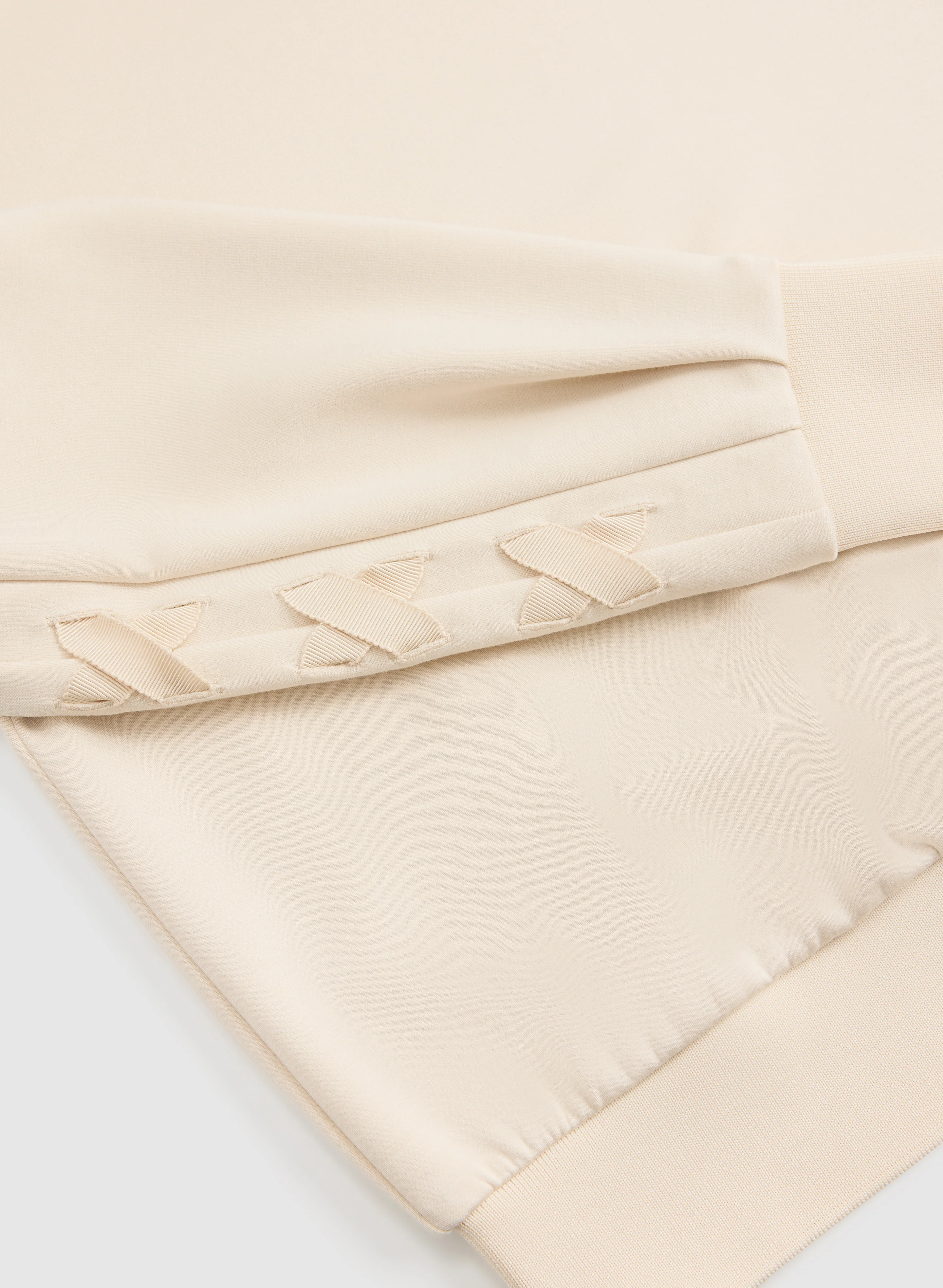 Lace-Up Detail Sweatshirt - Image 7