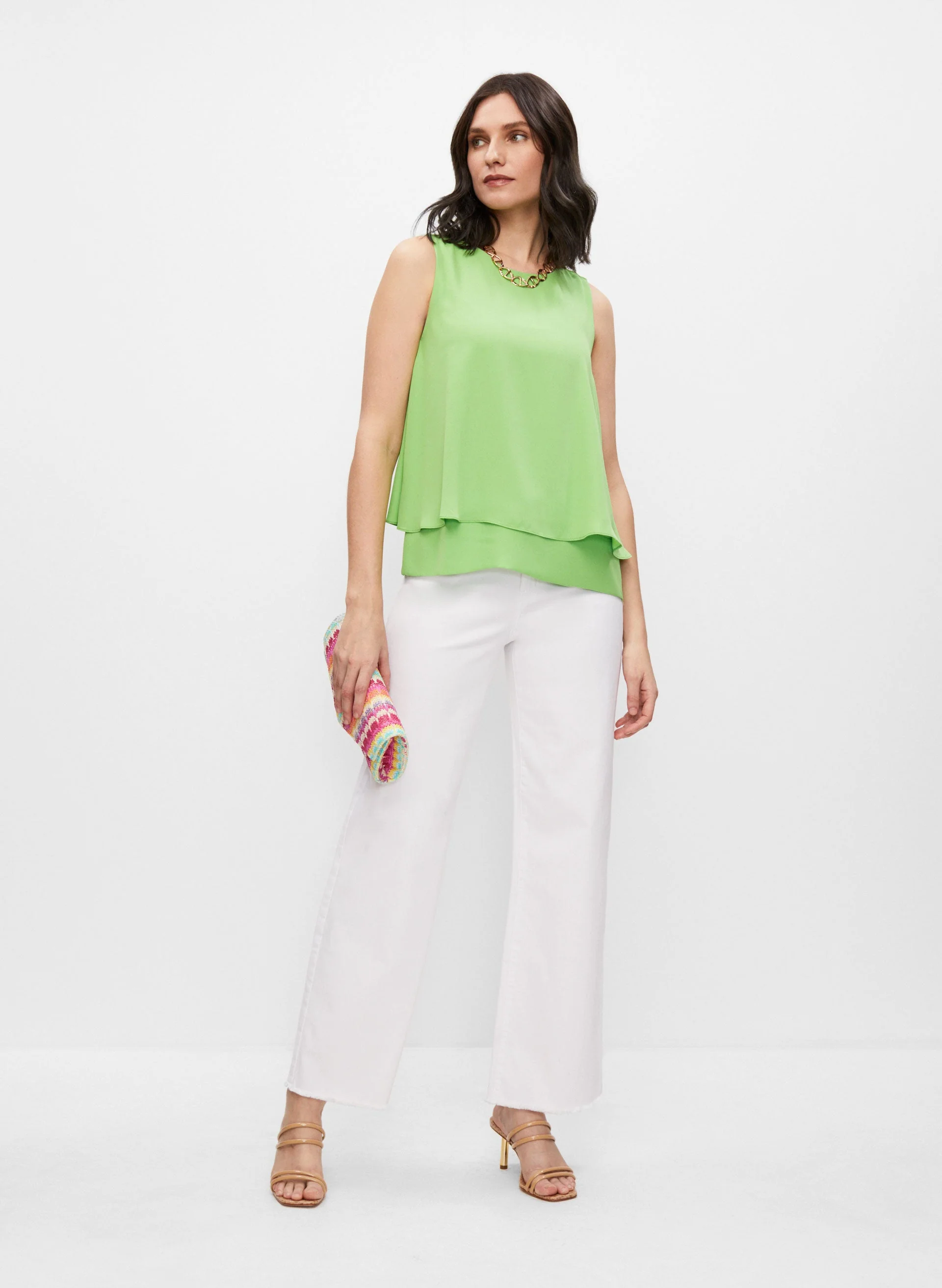 Layered Sleeveless Blouse - Image 3