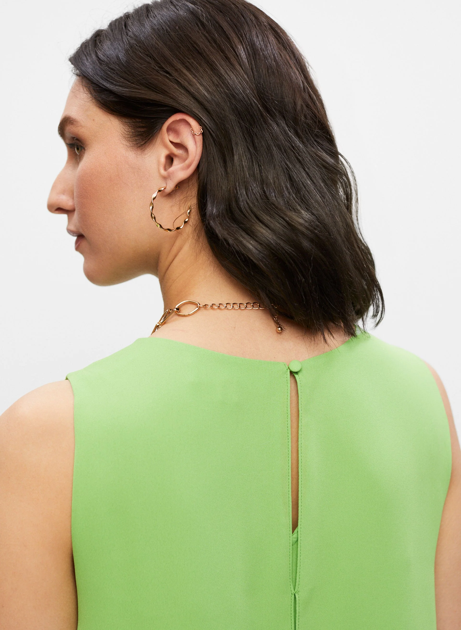 Layered Sleeveless Blouse - Image 5