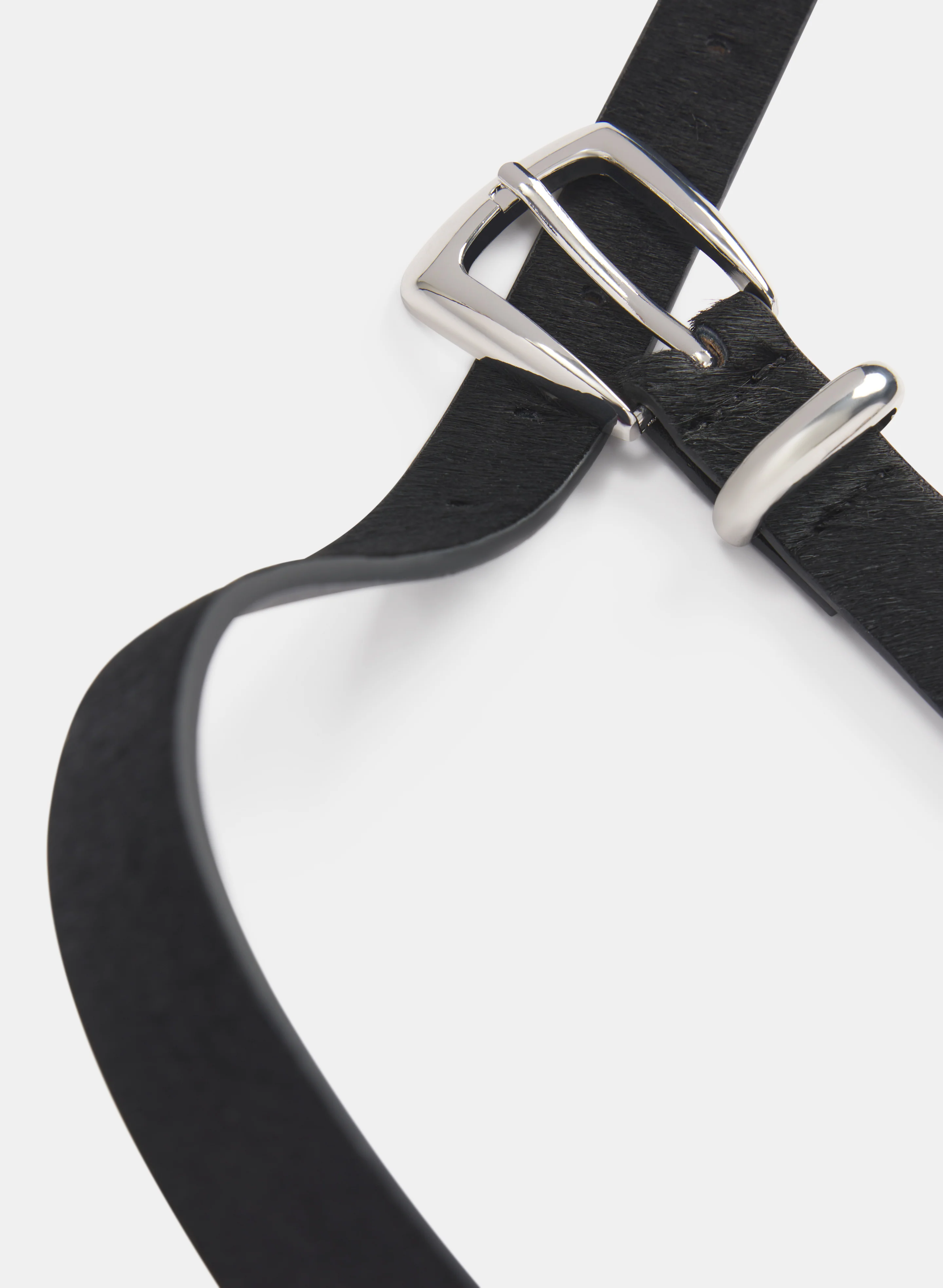 Leather Metal Tipped Belt - Image 2