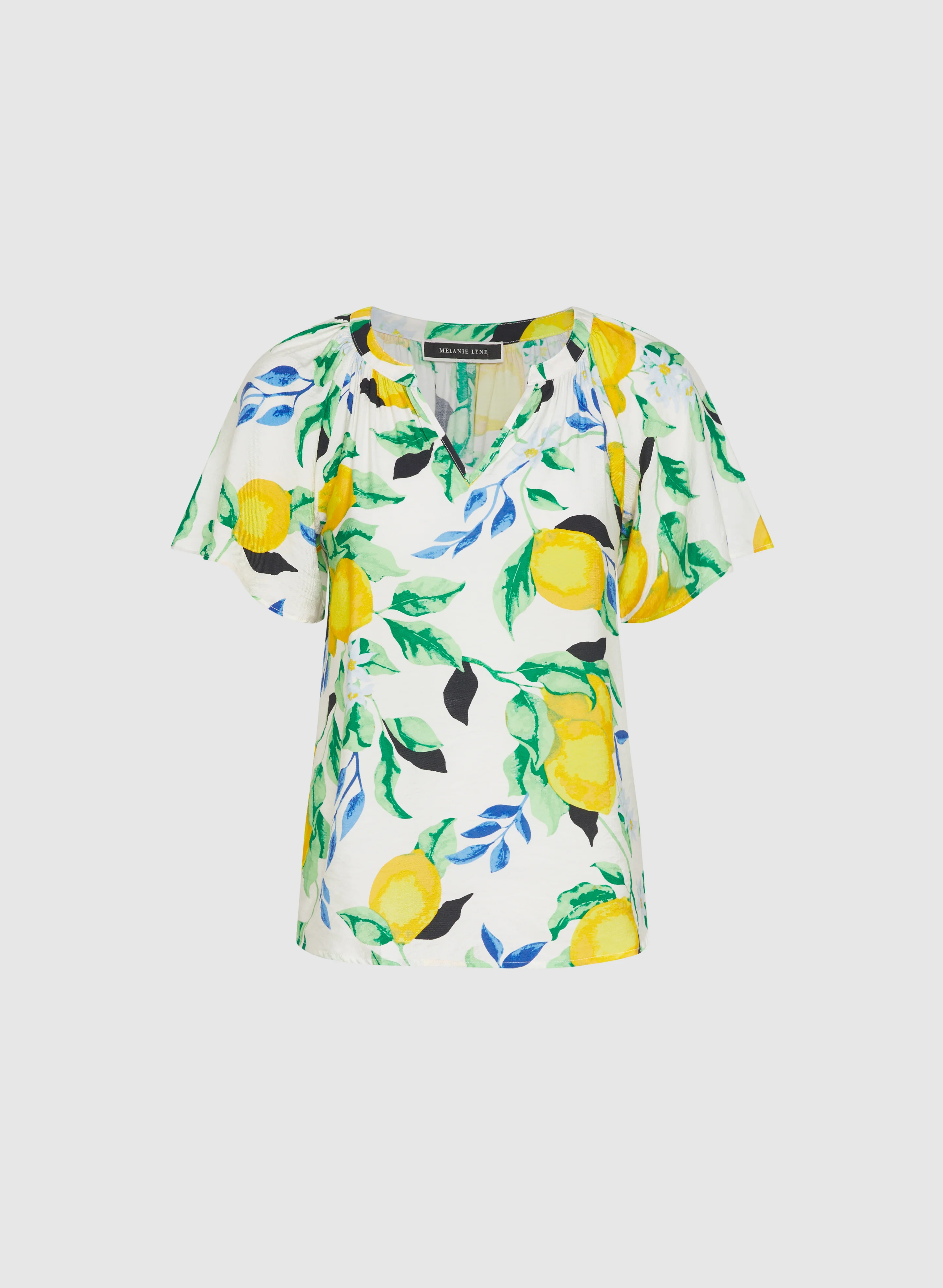 Lemon Flutter Sleeve Blouse - Image 6