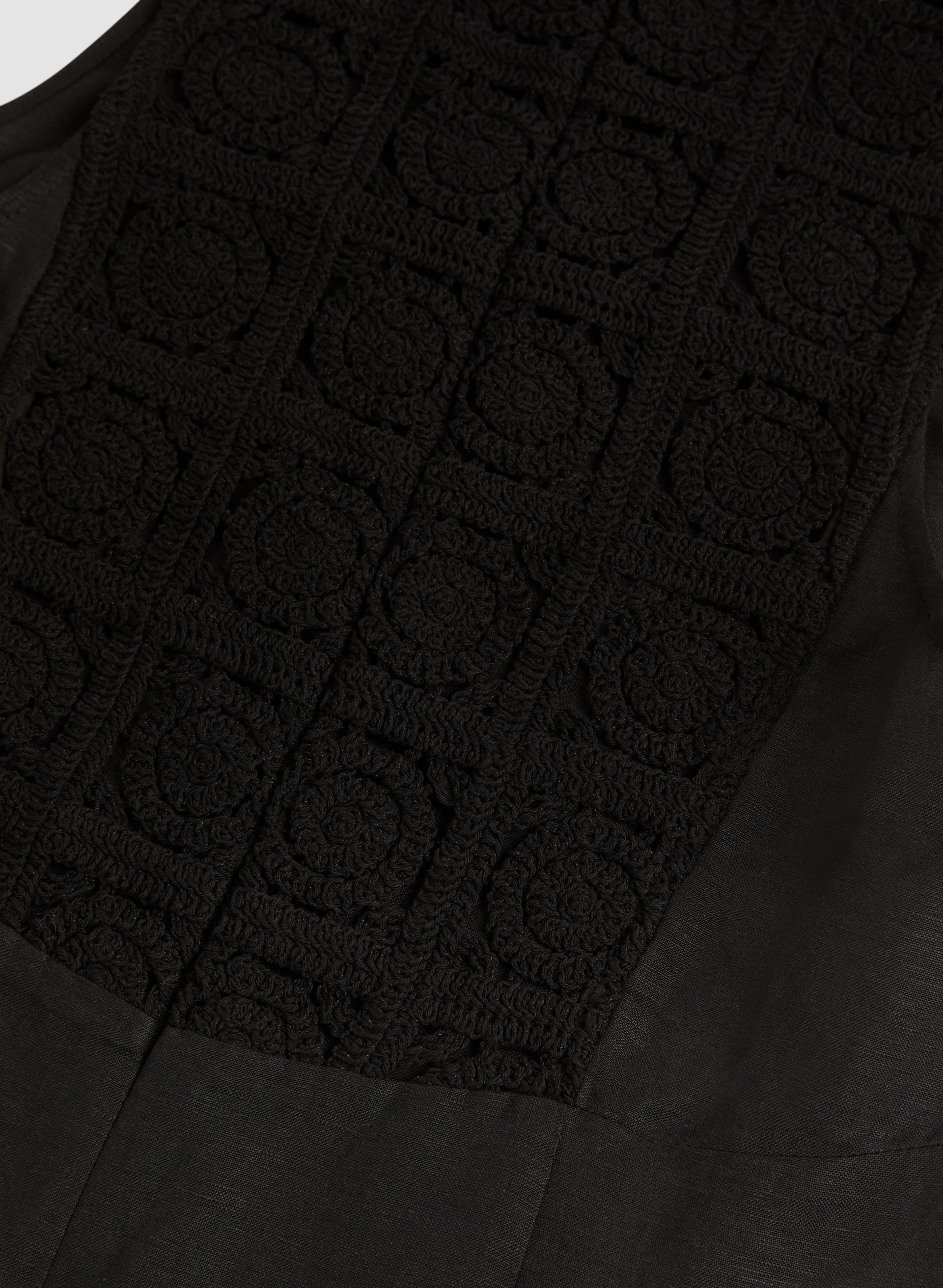 Linen-Blend Crochet Lace Dress - Image 7