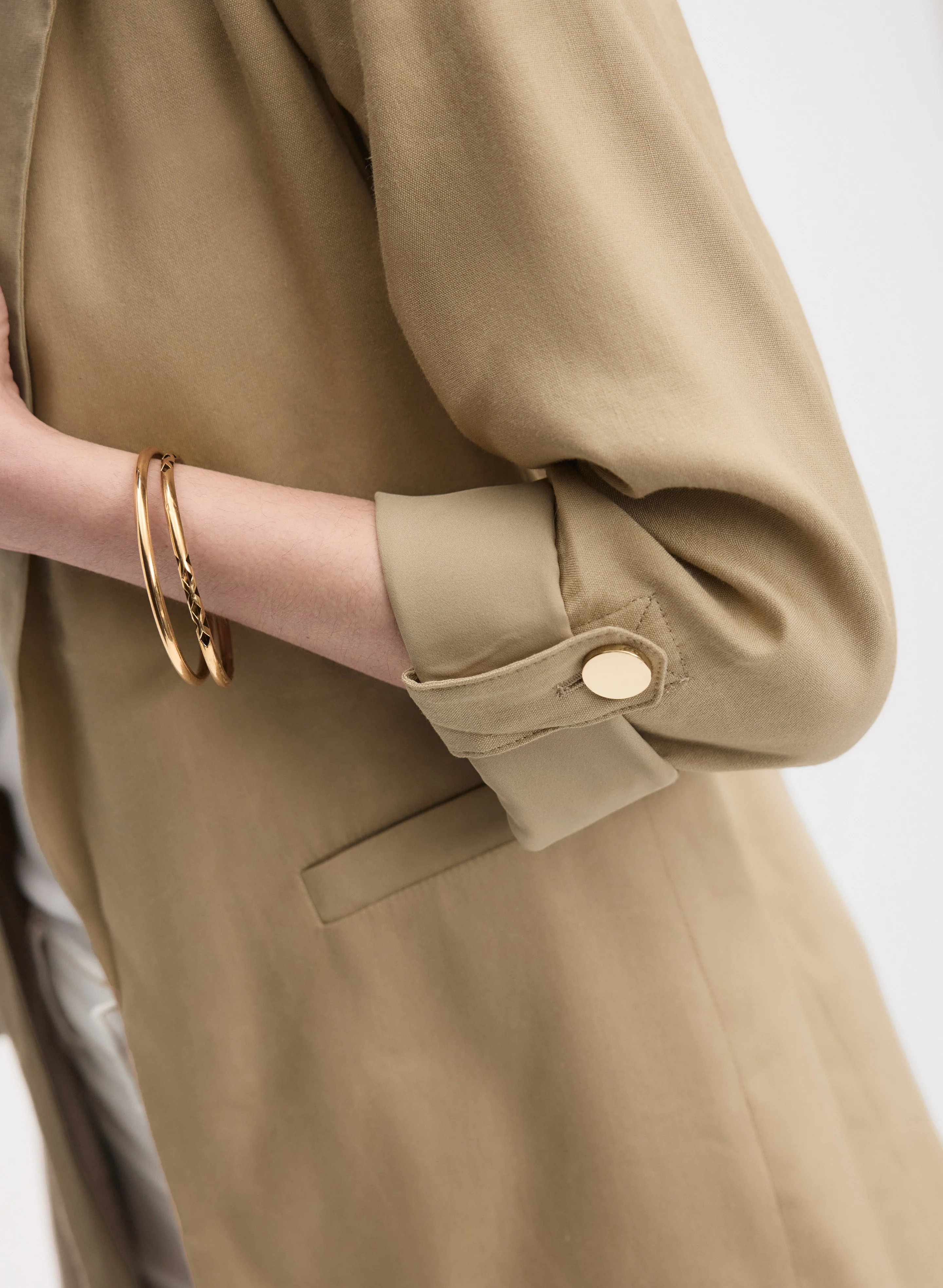 Linen-Blend Blazer - Image 2