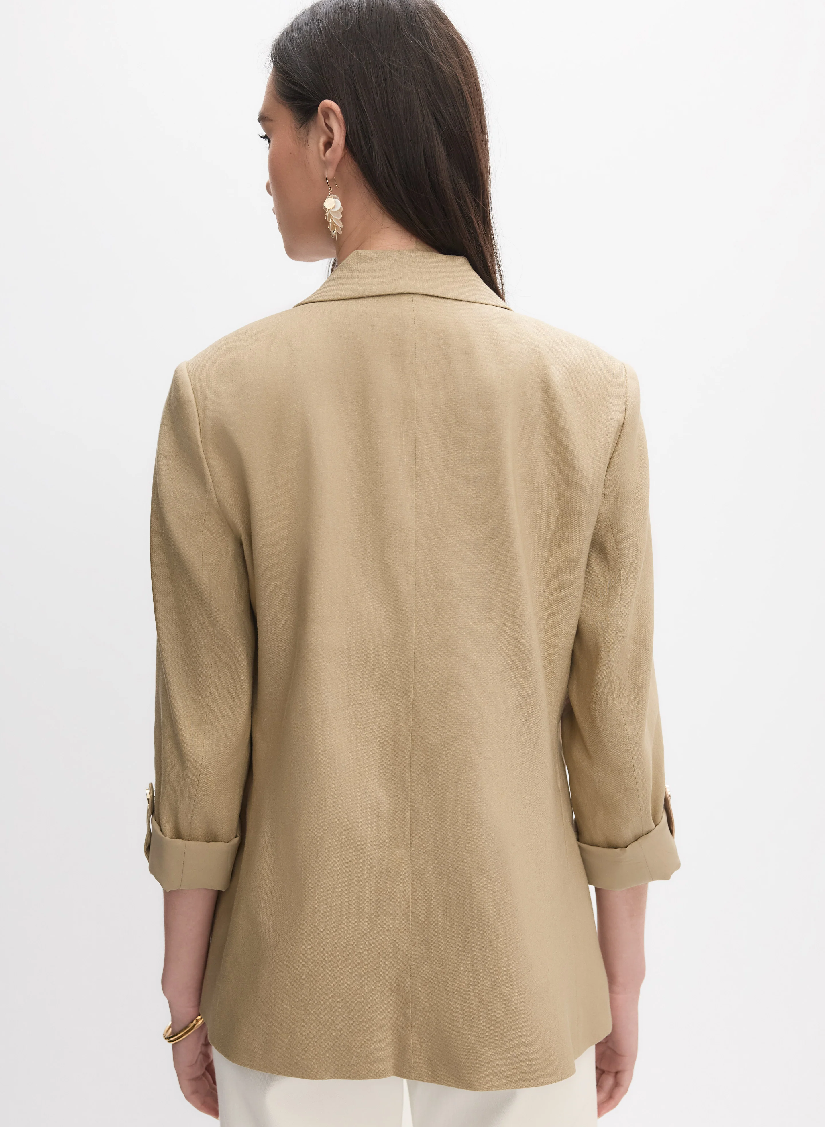 Linen-Blend Blazer - Image 4