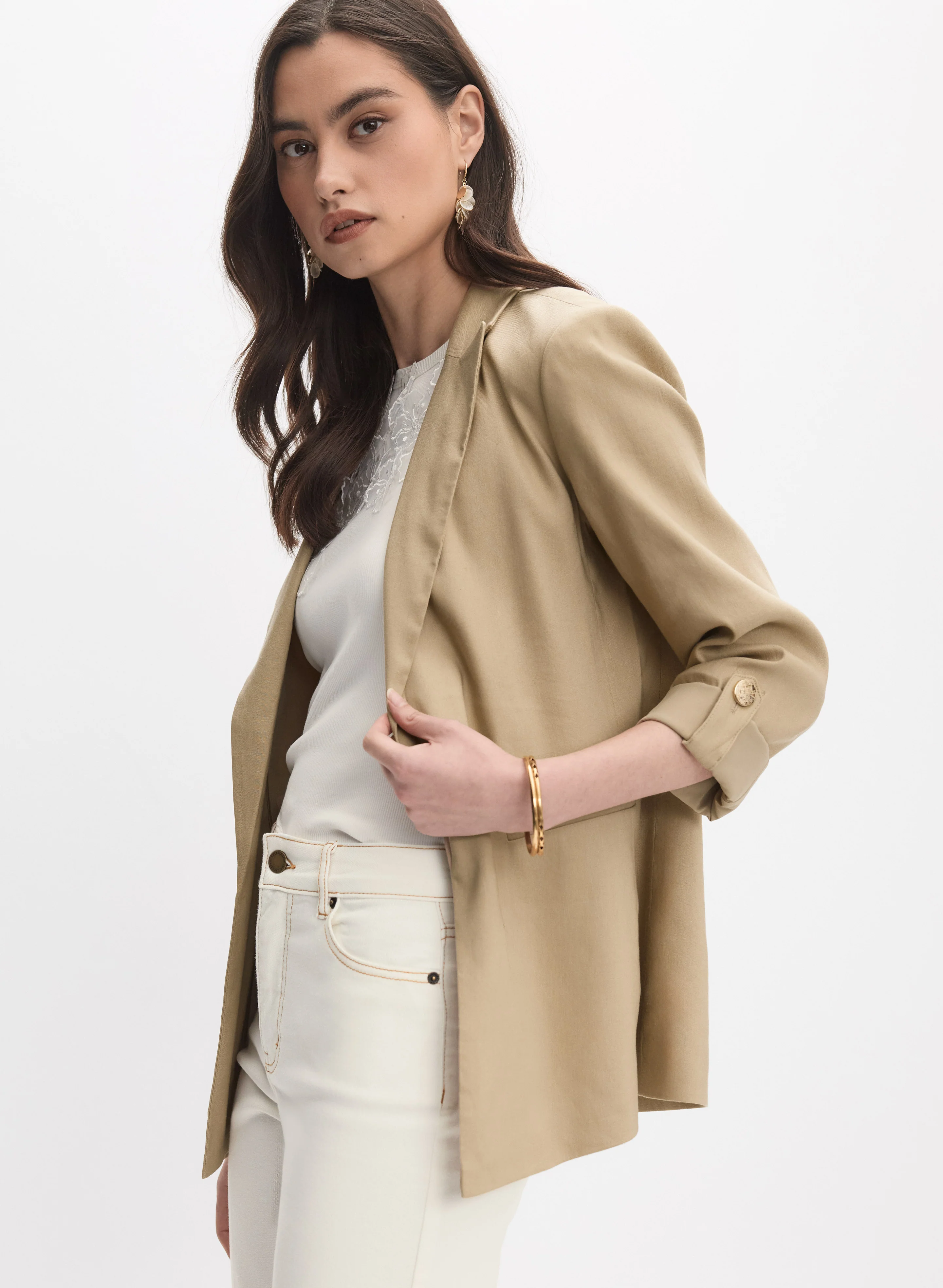 Linen-Blend Blazer - Image 8