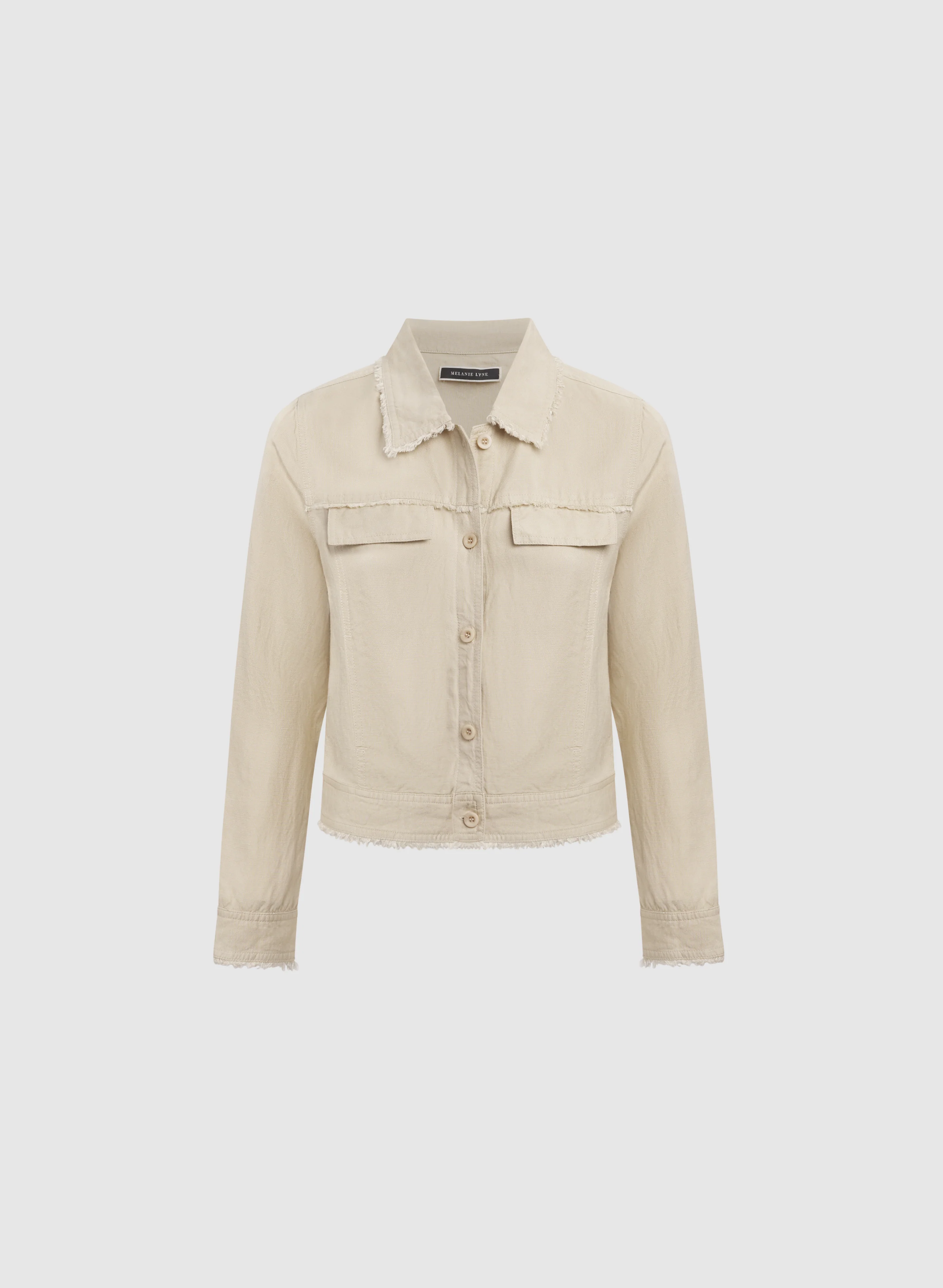 Frayed Linen-Blend Jacket - Image 6