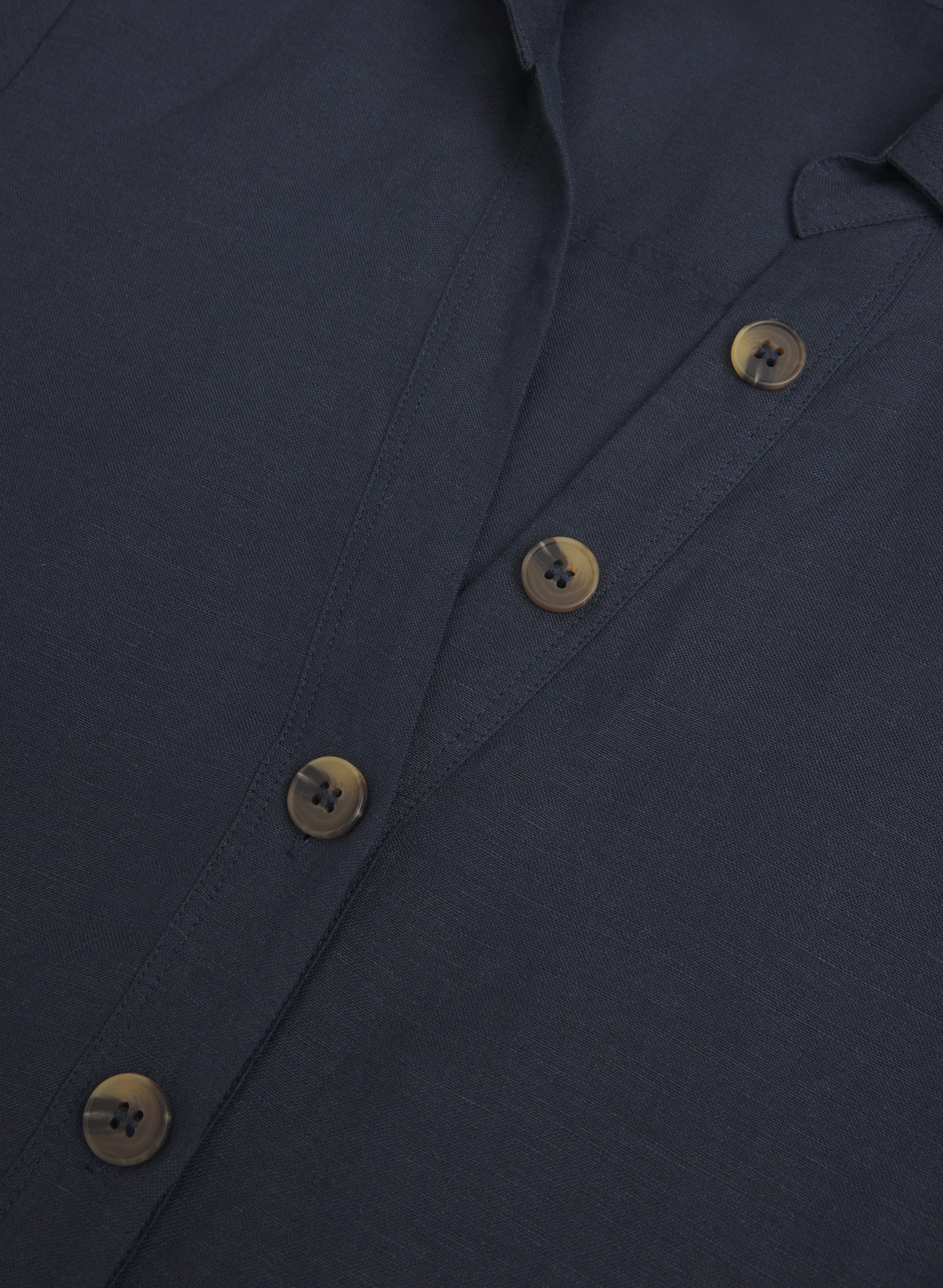 Linen-Blend Shirt Dress - Image 7