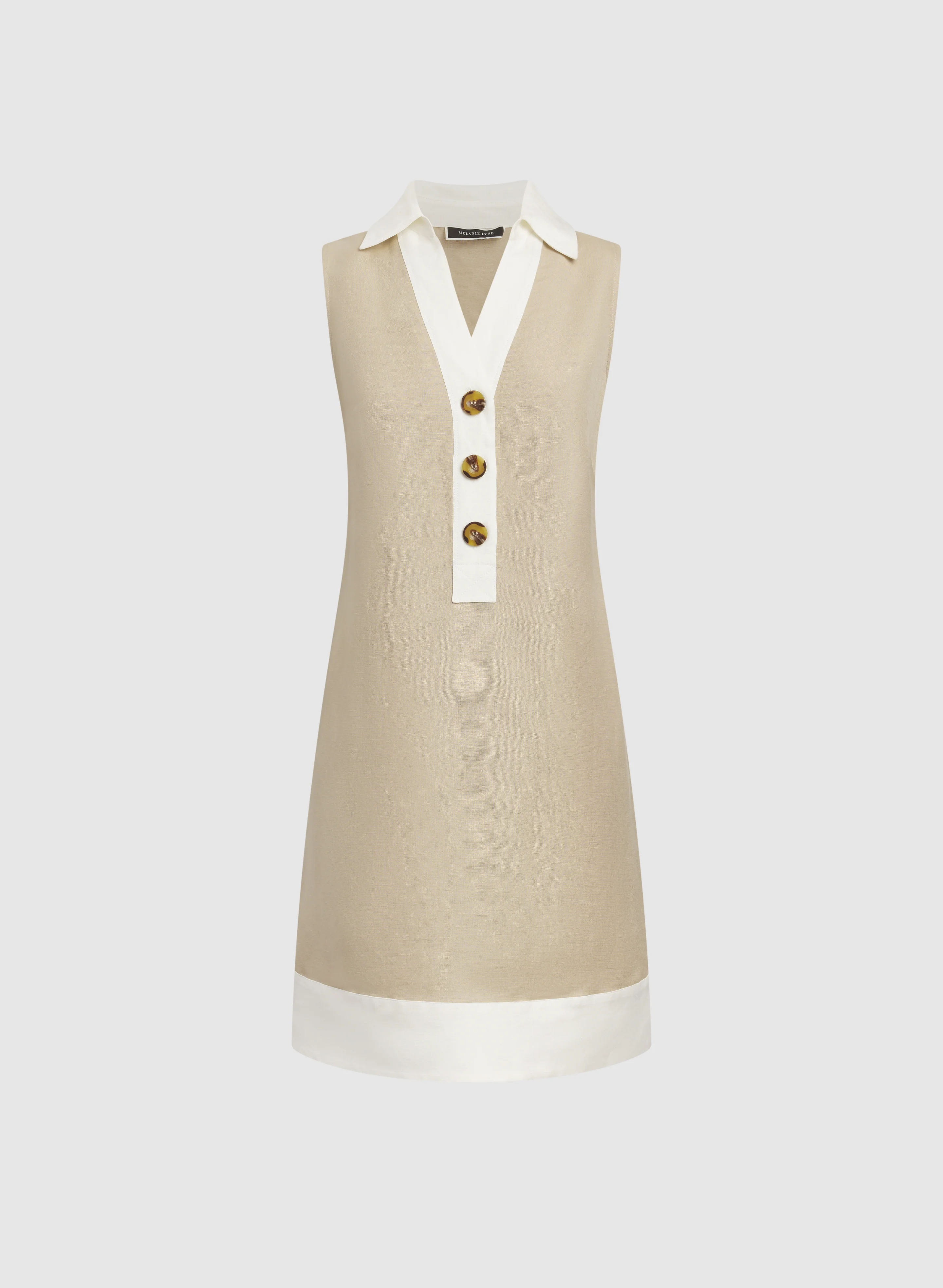 Linen-Blend Sleeveless Dress - Image 6