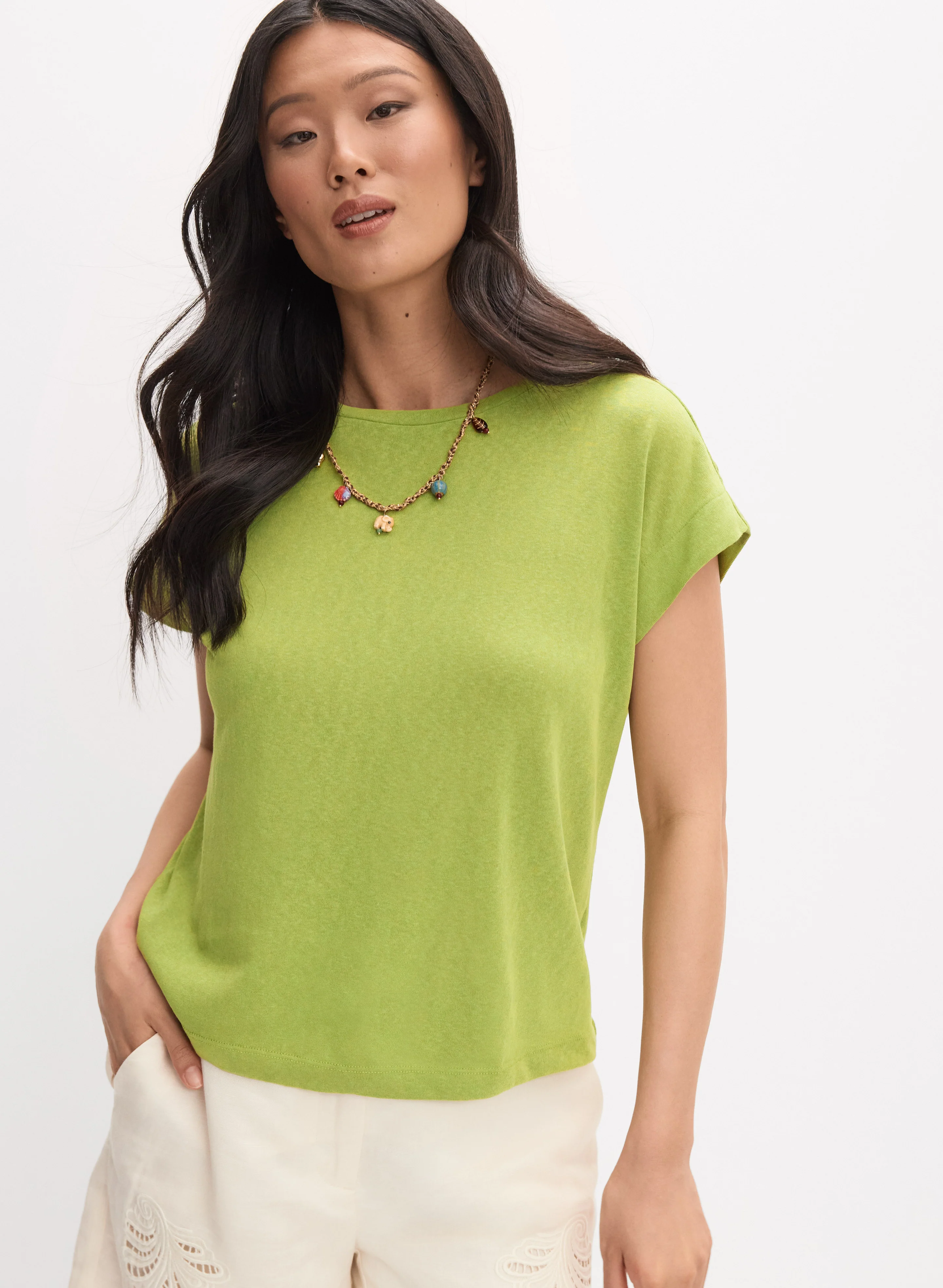 Linen-Blend Top - Image 5