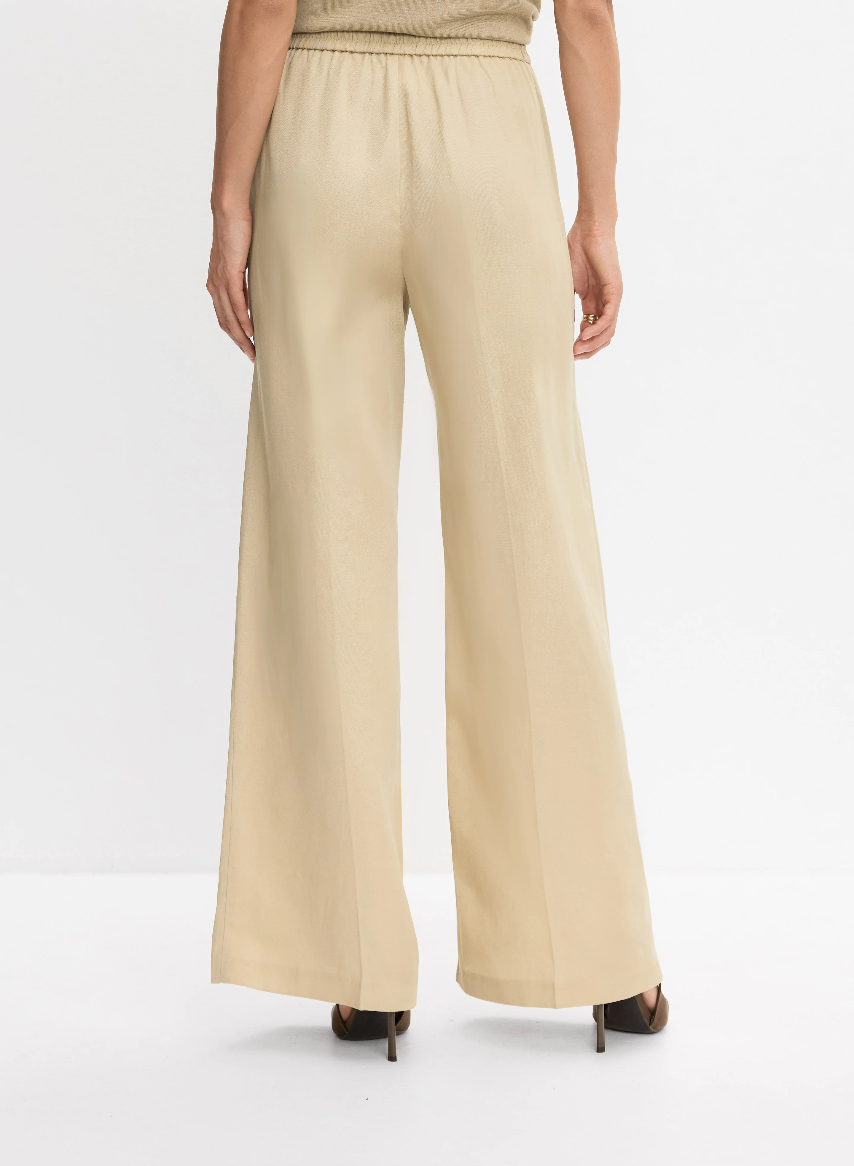 Linen-Blend Wide-Leg Pants - Image 8