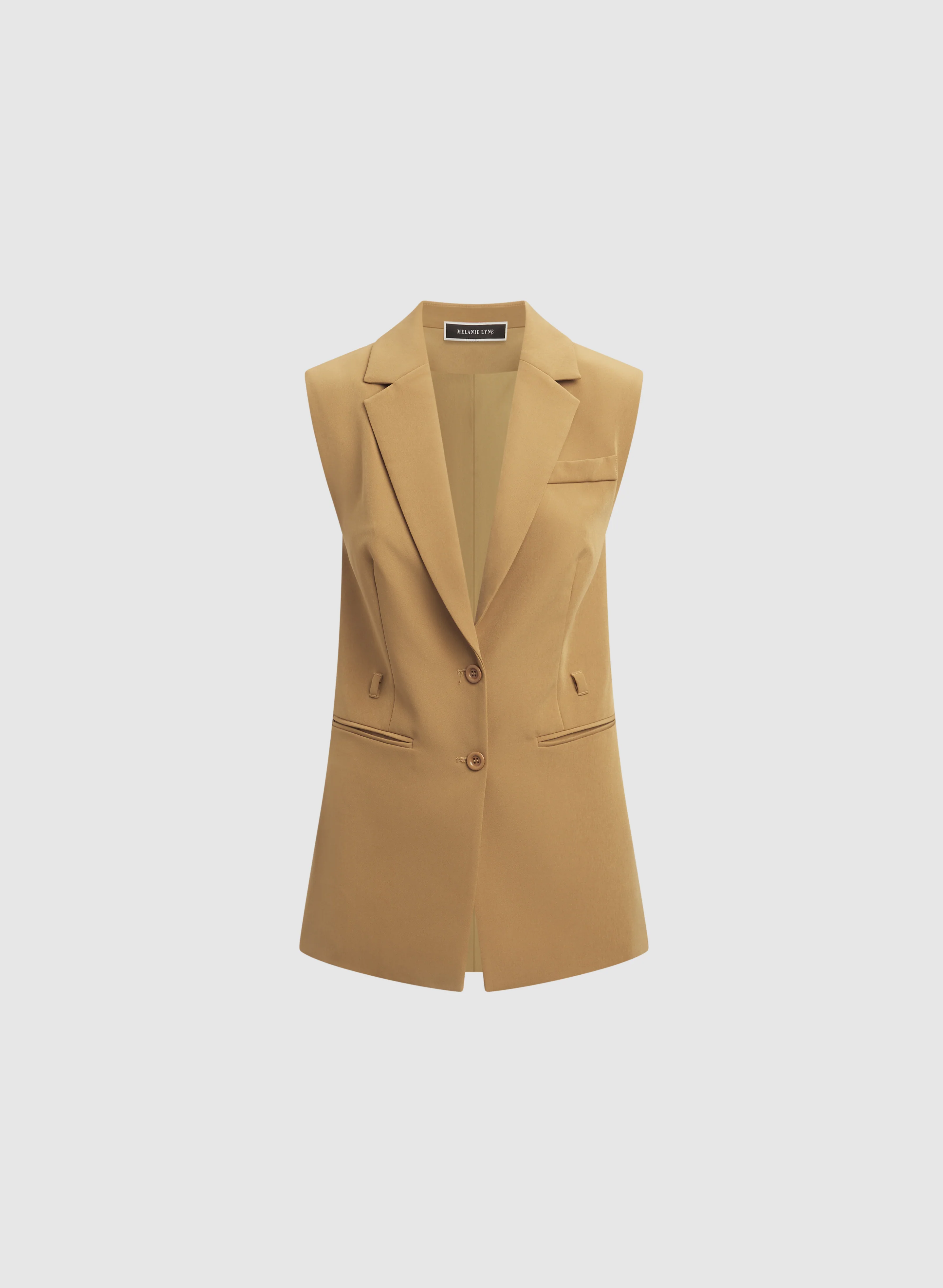 Long Bi-Stretch Vest - Image 6