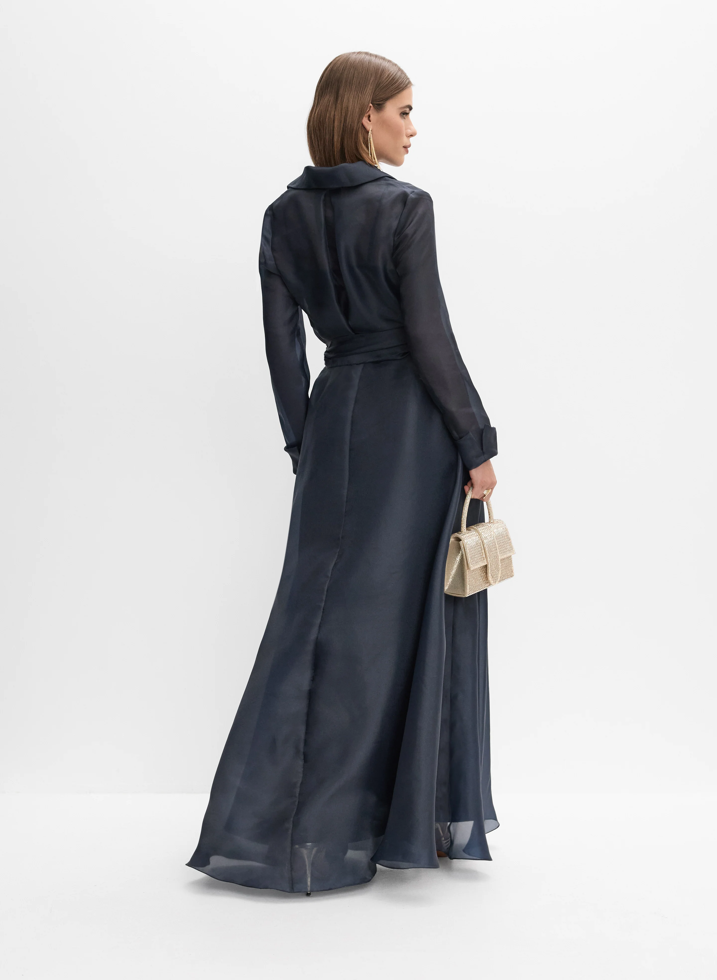 Long Sleeve Organza Dress - Image 4
