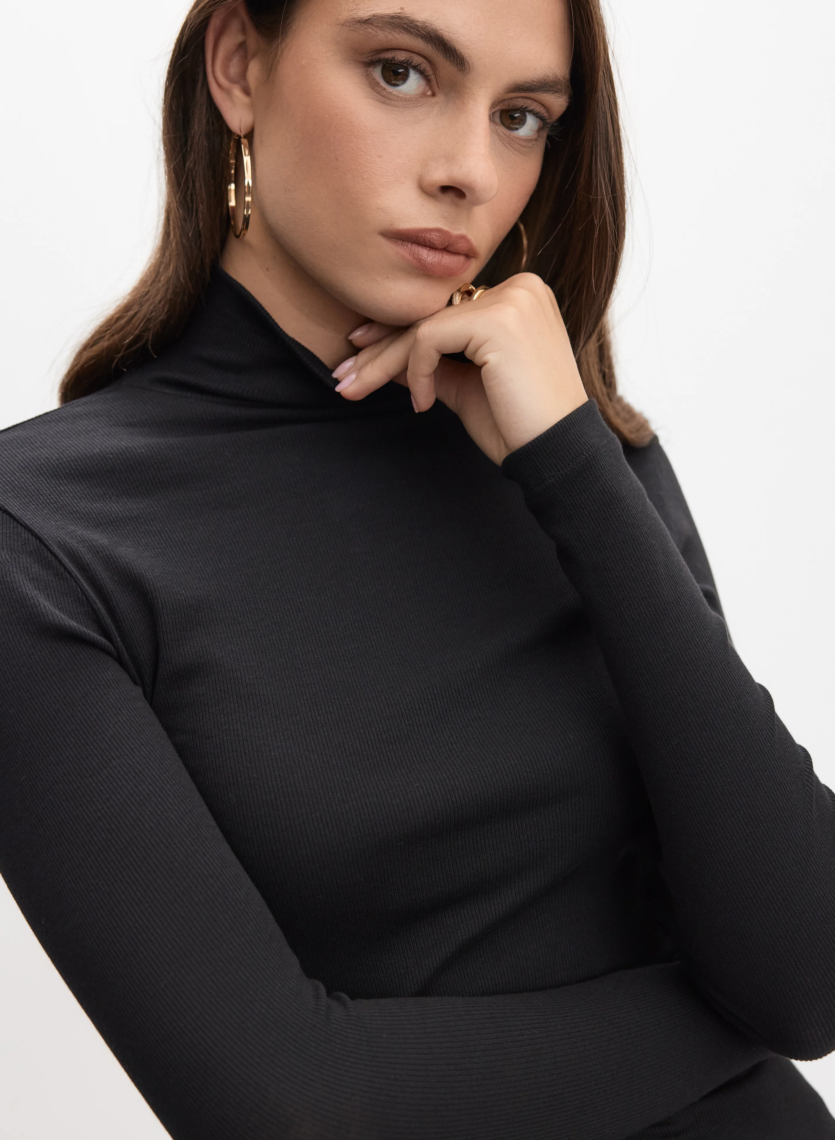 Long Sleeve Turtleneck Top - Image 2