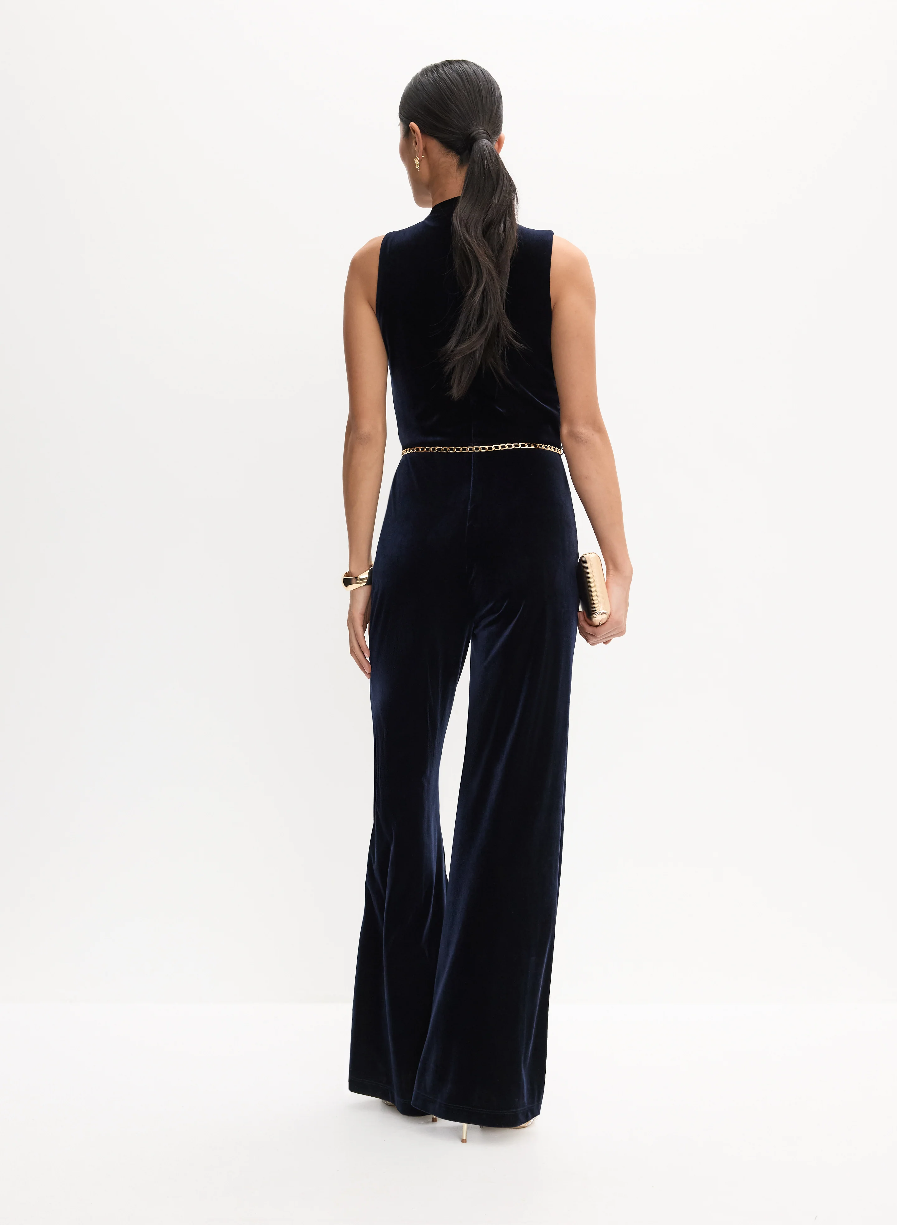 Long Velvet Jumpsuit - Image 4