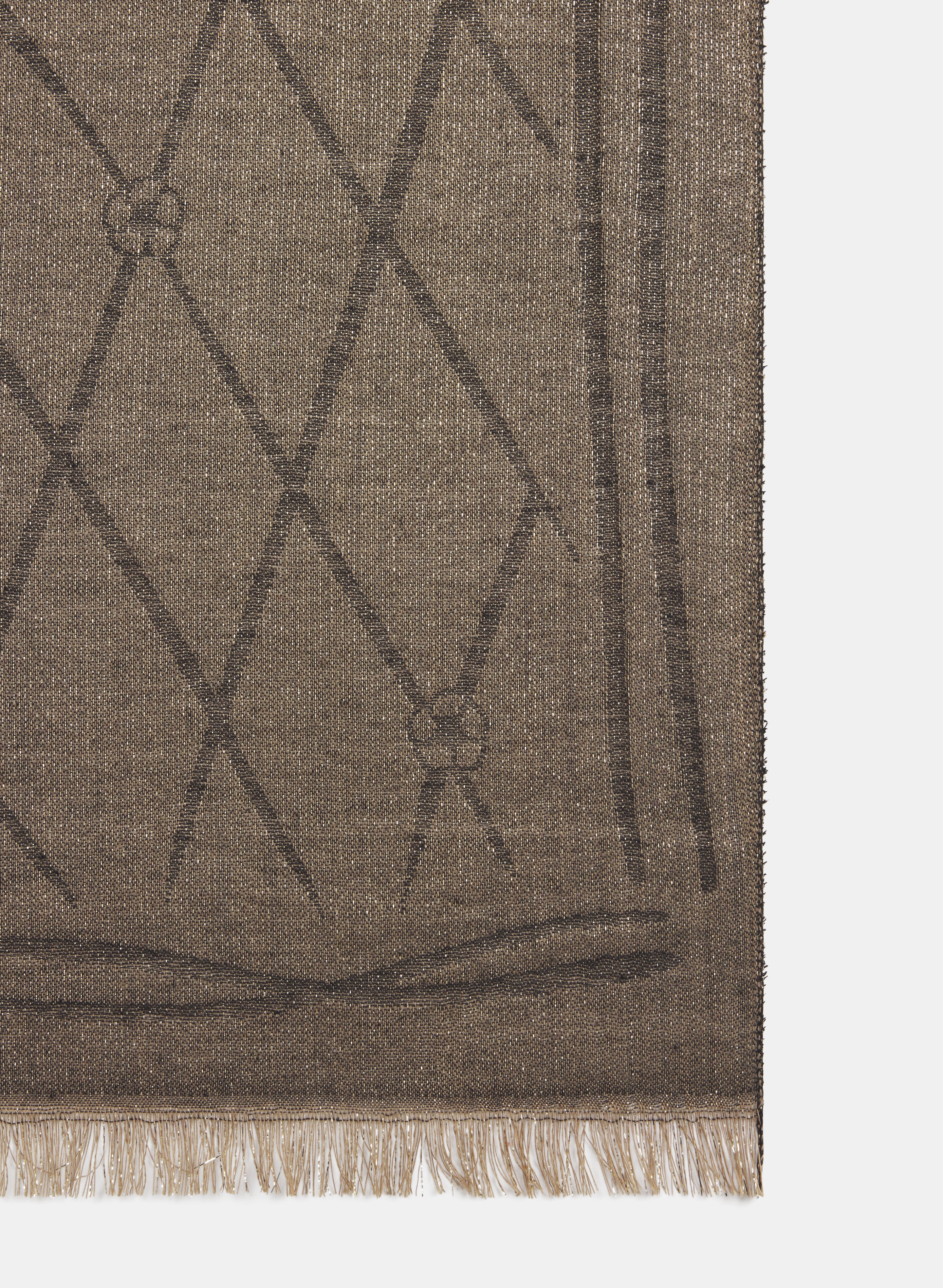 Lurex Rose Scarf - Image 2