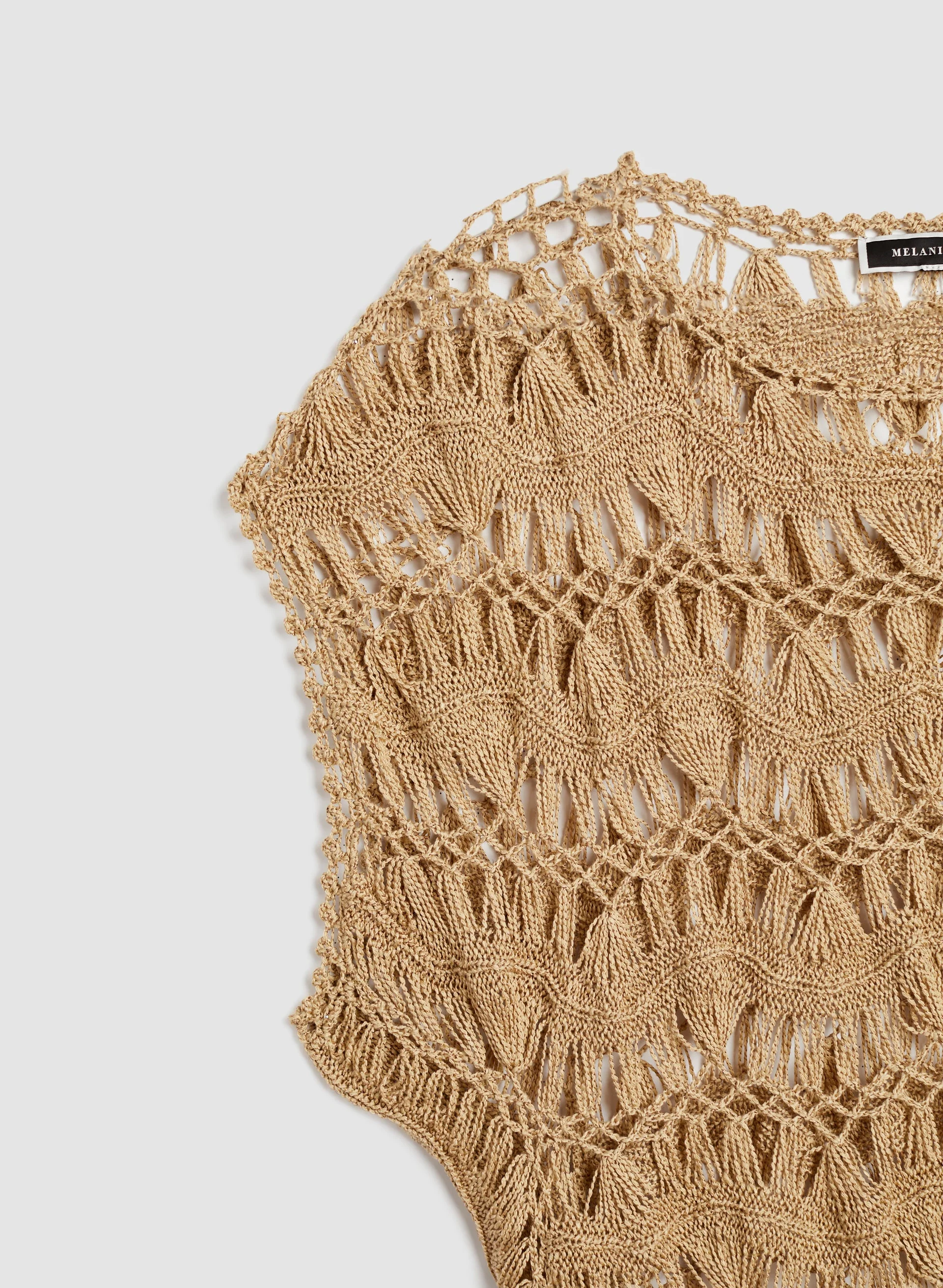 Macramé Crochet Open Weave Sweater - Image 6