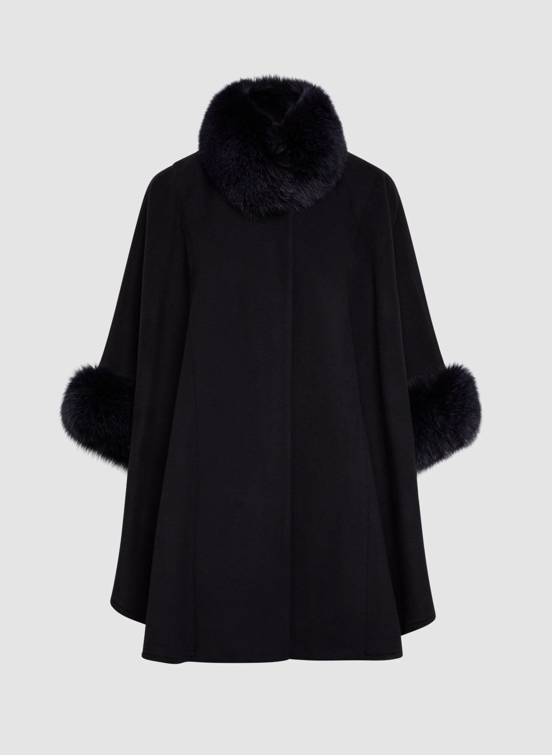Mallia - Wool & Cashmere Blend Cape - Image 6