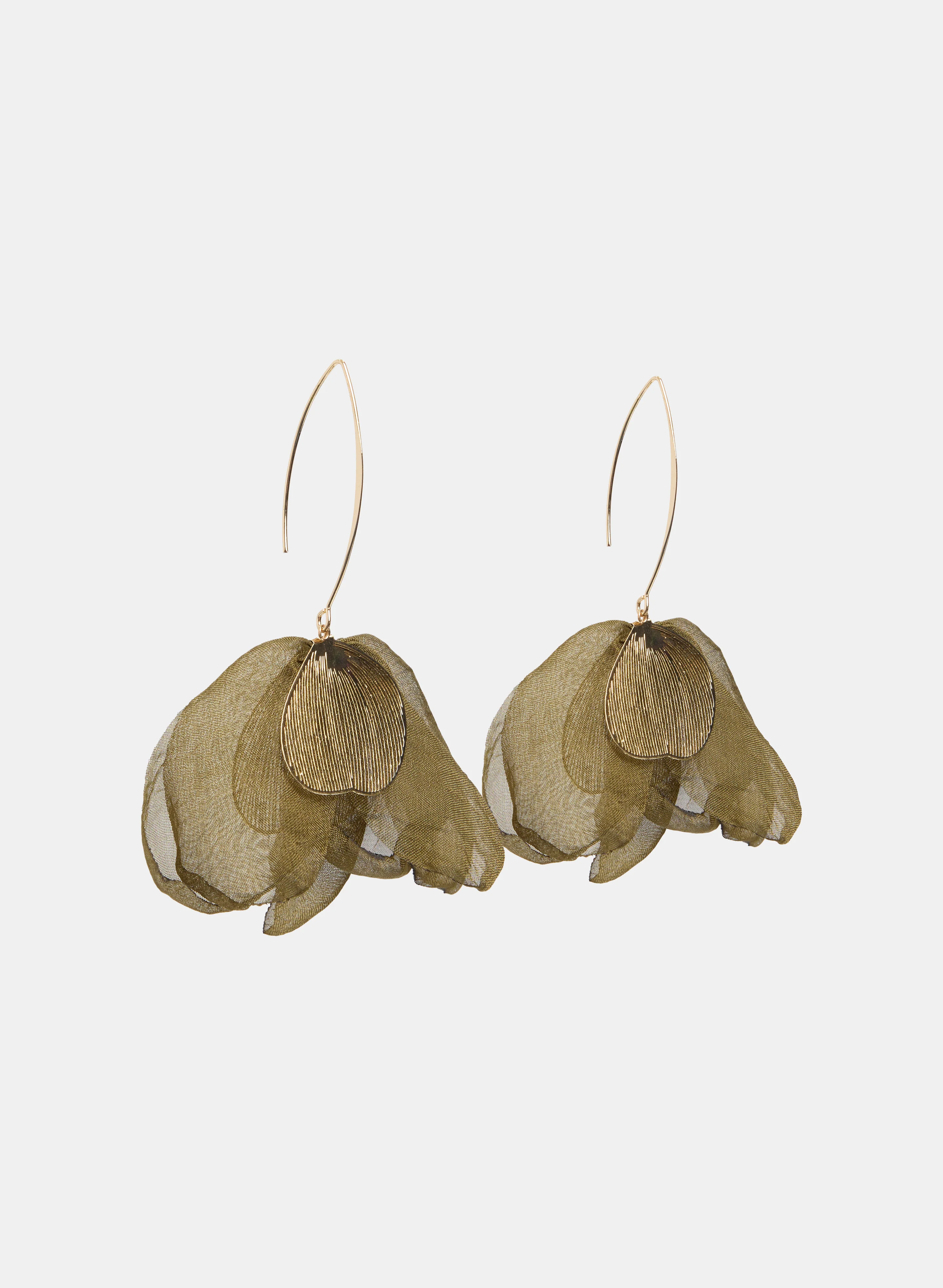 Mesh Petal Drop Earrings - Image 3