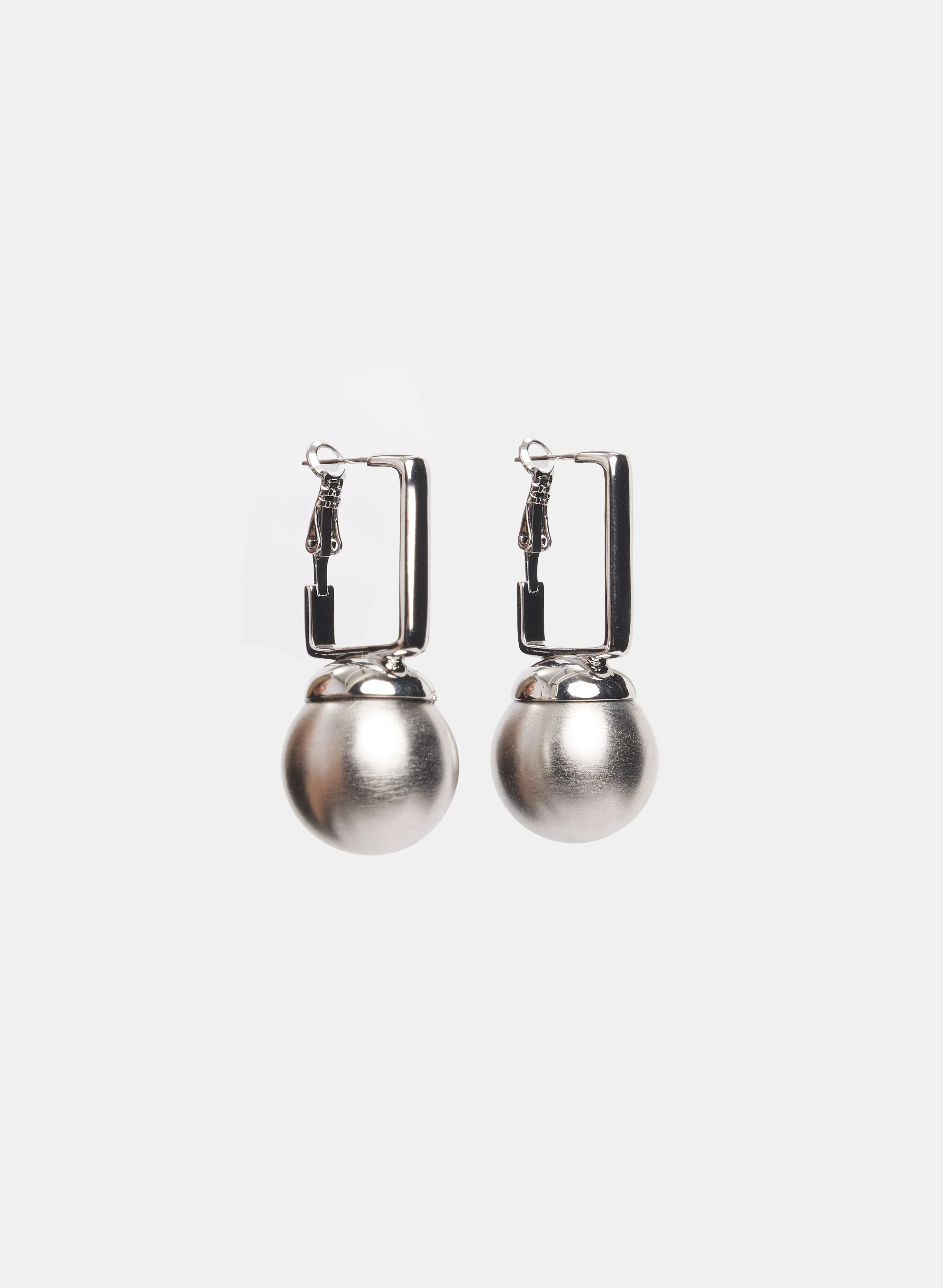 Metallic Ball Drop Earrings - Image 3