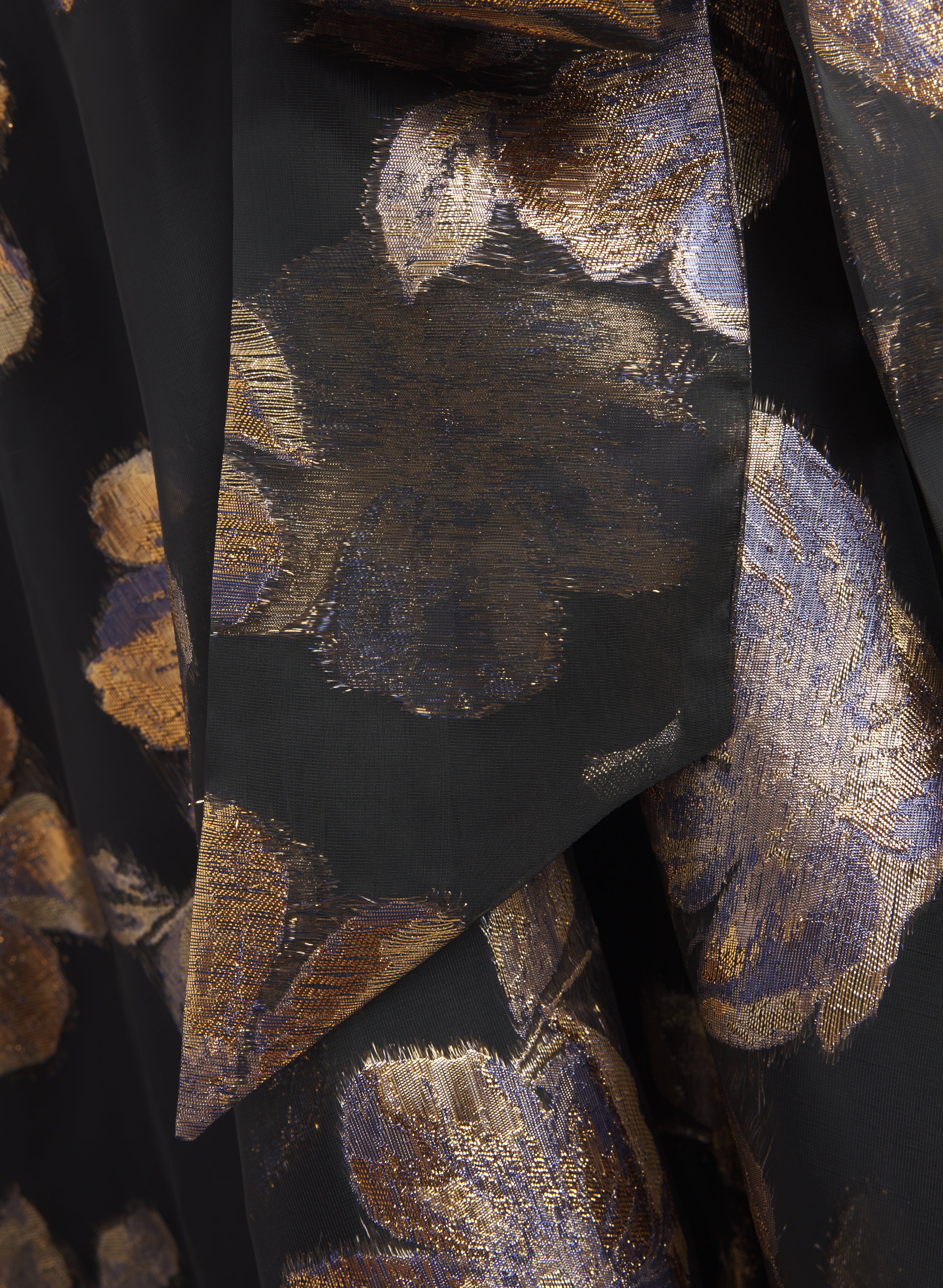 Metallic Floral Organza Dress - Image 7