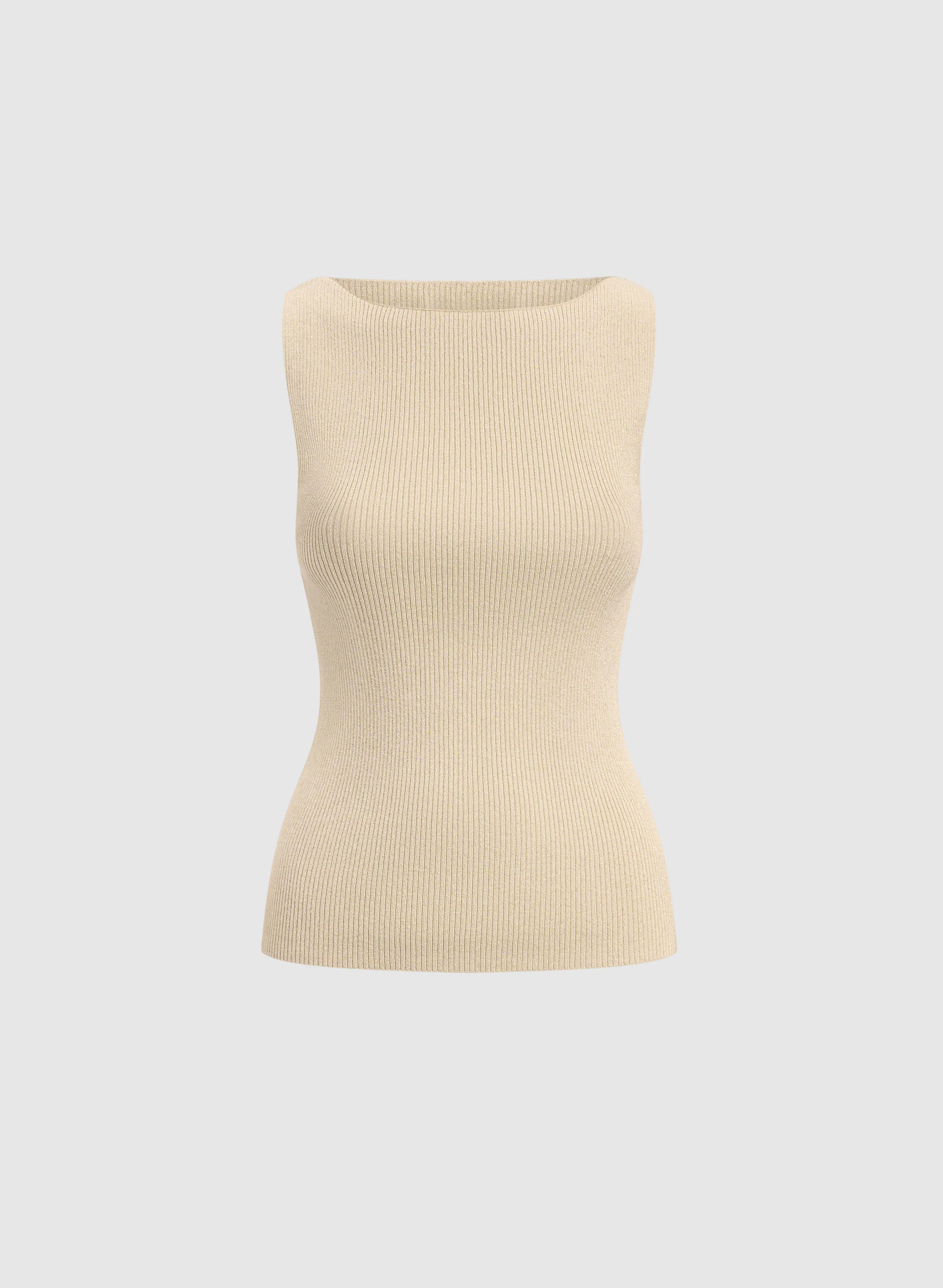 Metallic Knit Tank Top - Image 6
