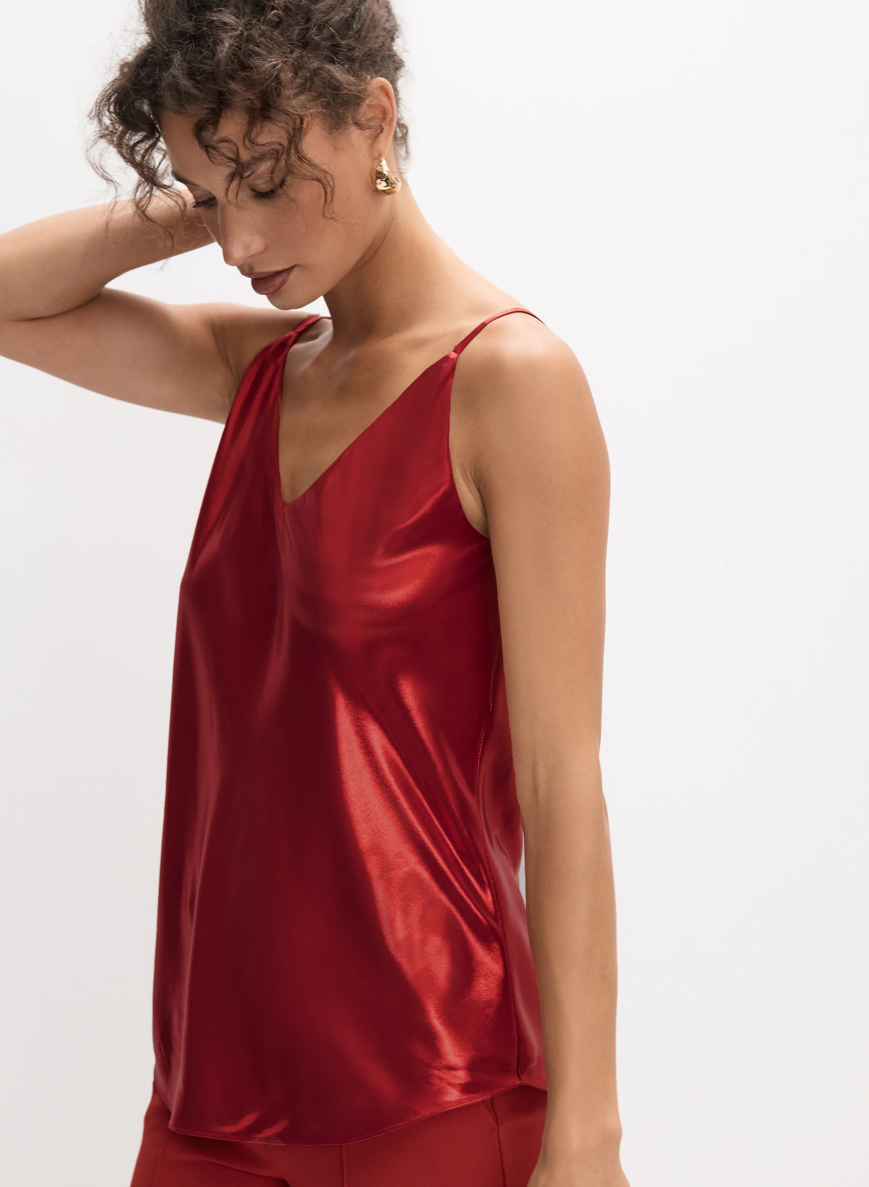 Metallic Lamé Tank Top - Image 7