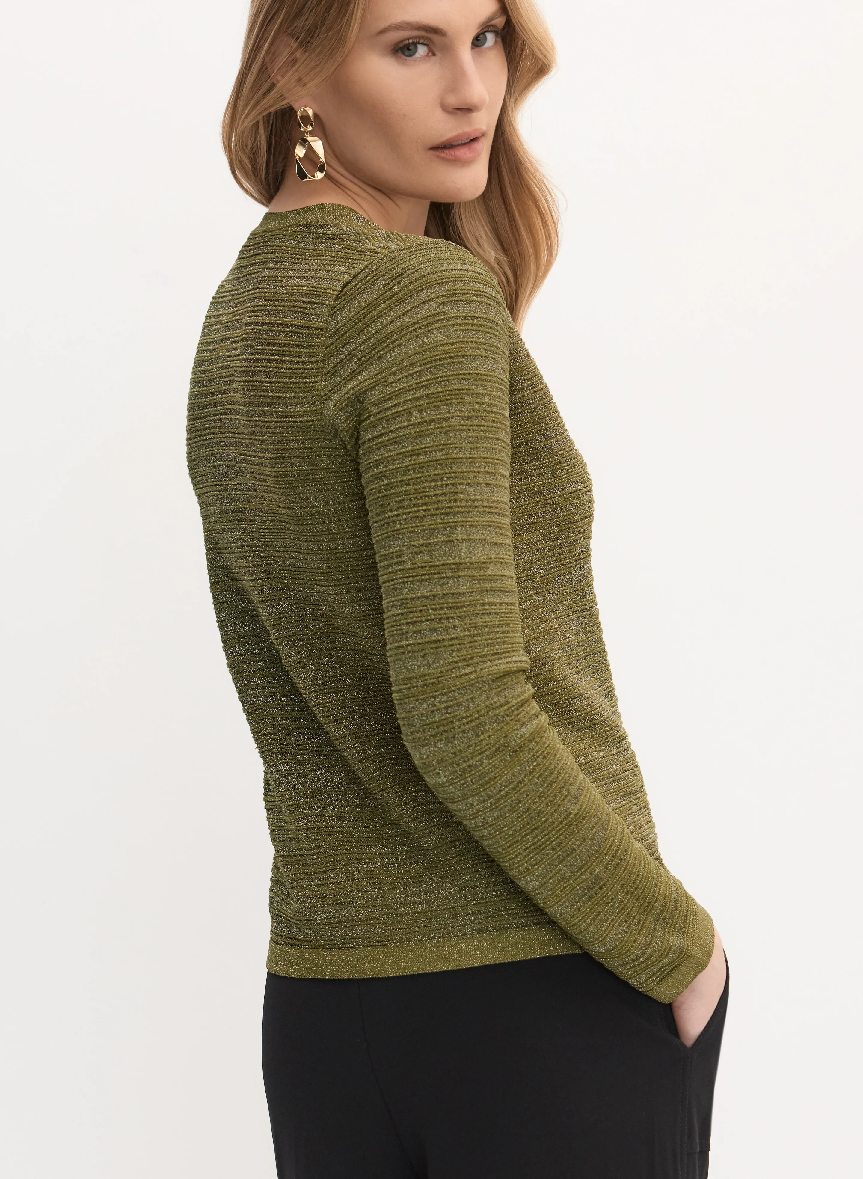 Metallic Lurex Cardigan - Image 5