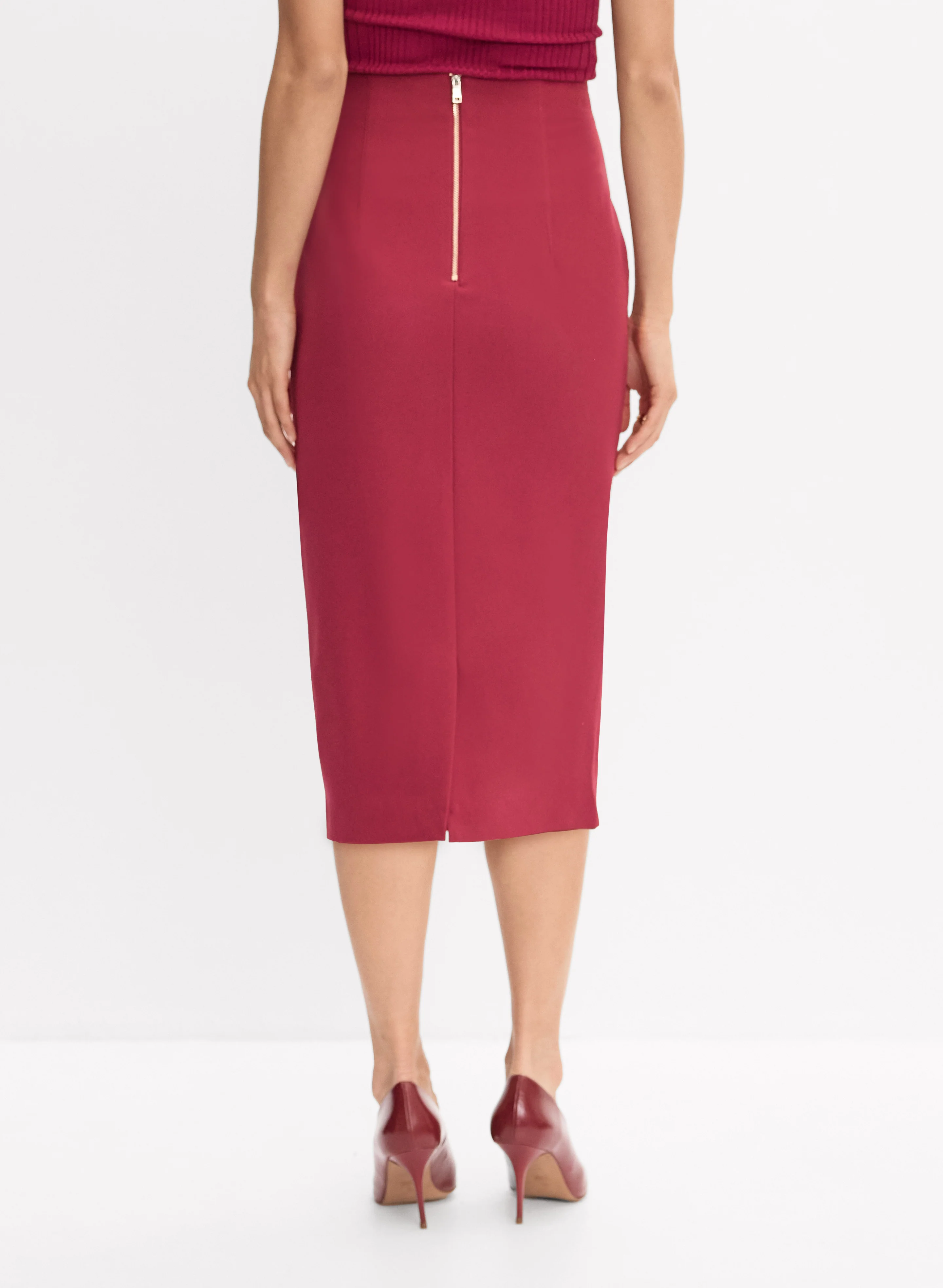 Midi Pencil Skirt - Image 2