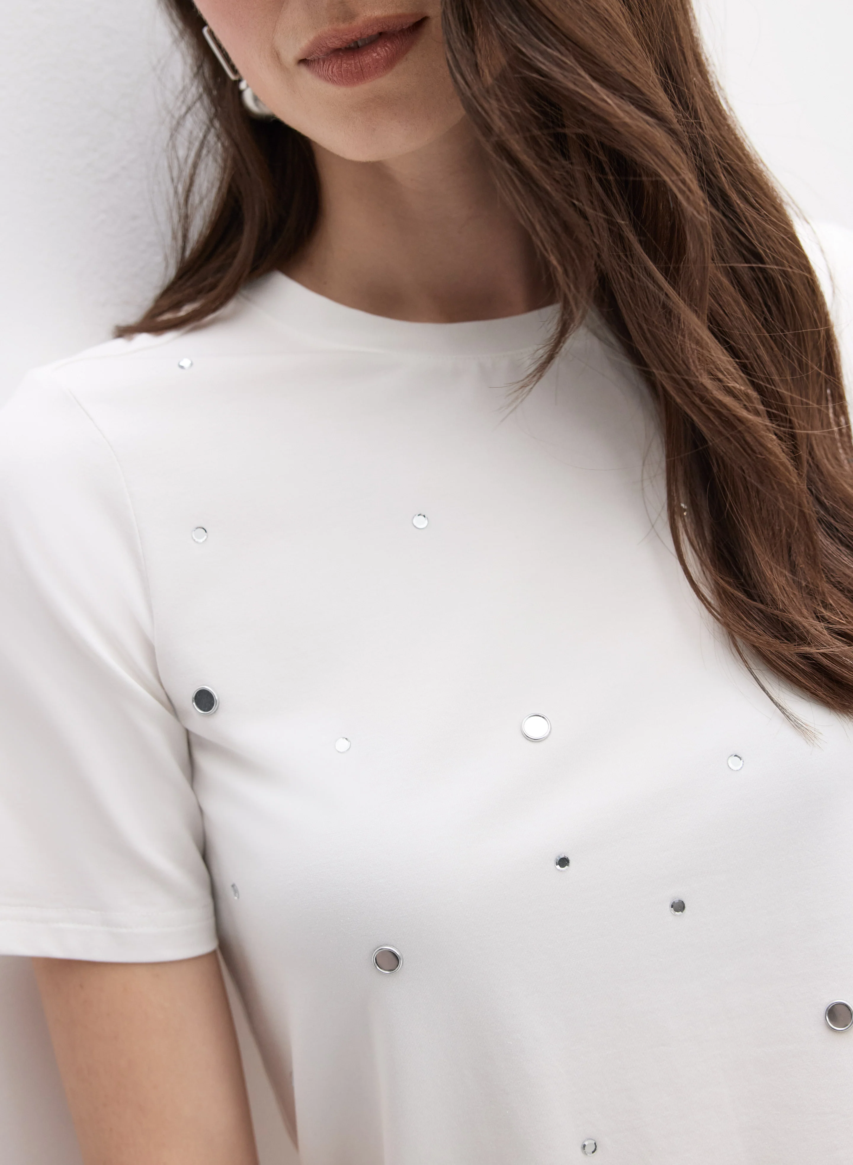 Mirror Embellished T-Shirt - Image 4