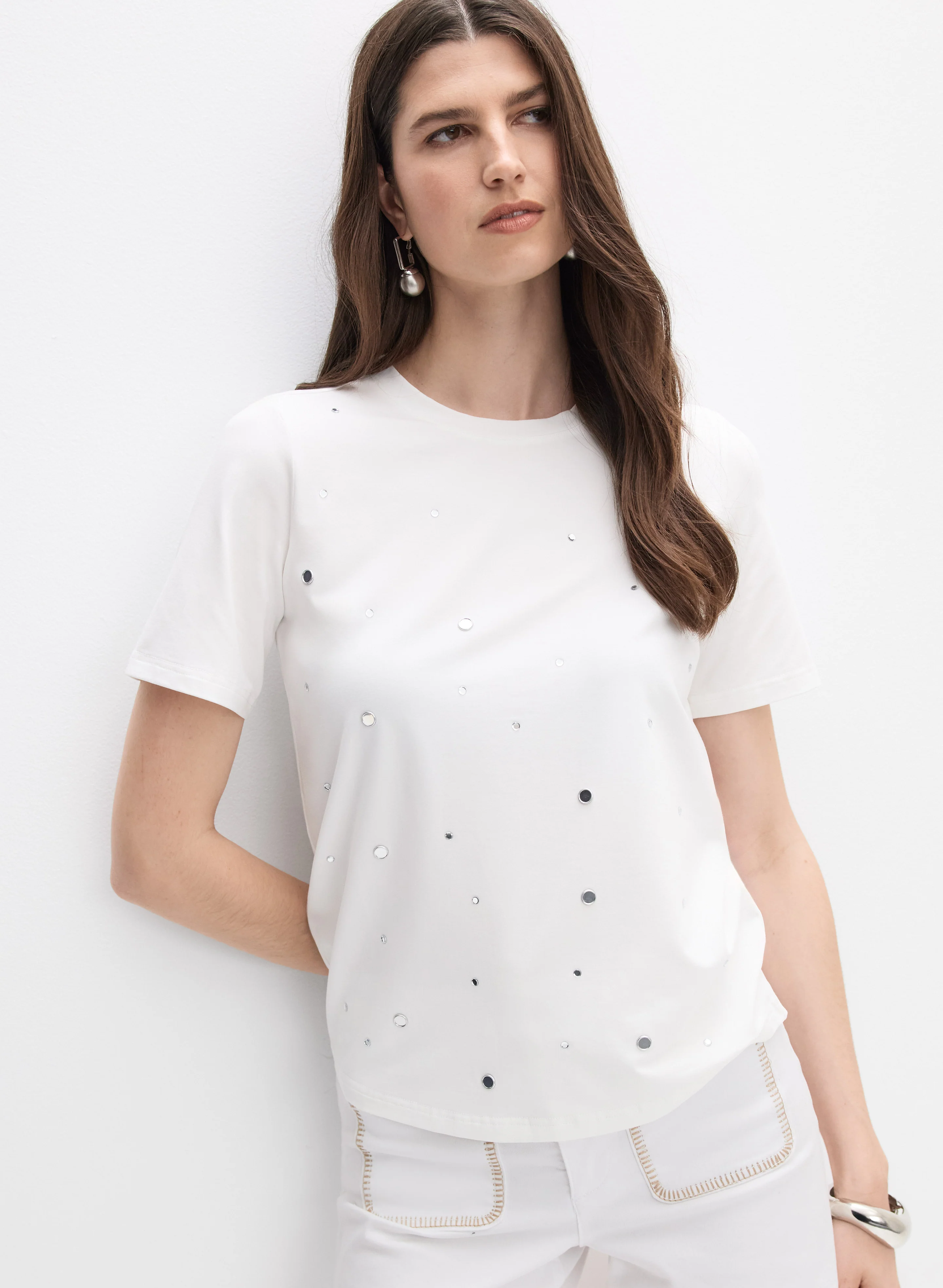 Mirror Embellished T-Shirt - Image 7