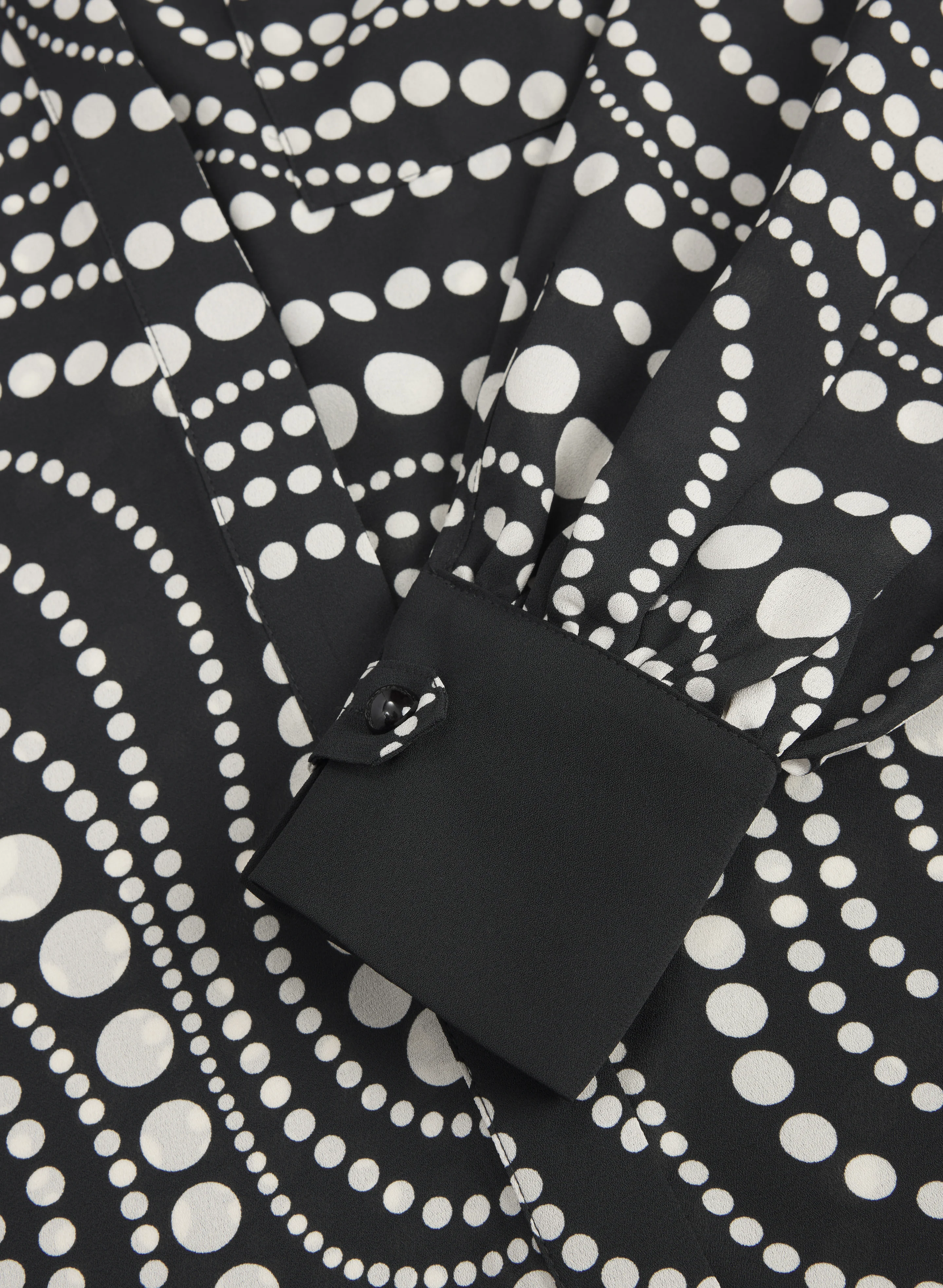 Mixed Dot Print Blouse - Image 7