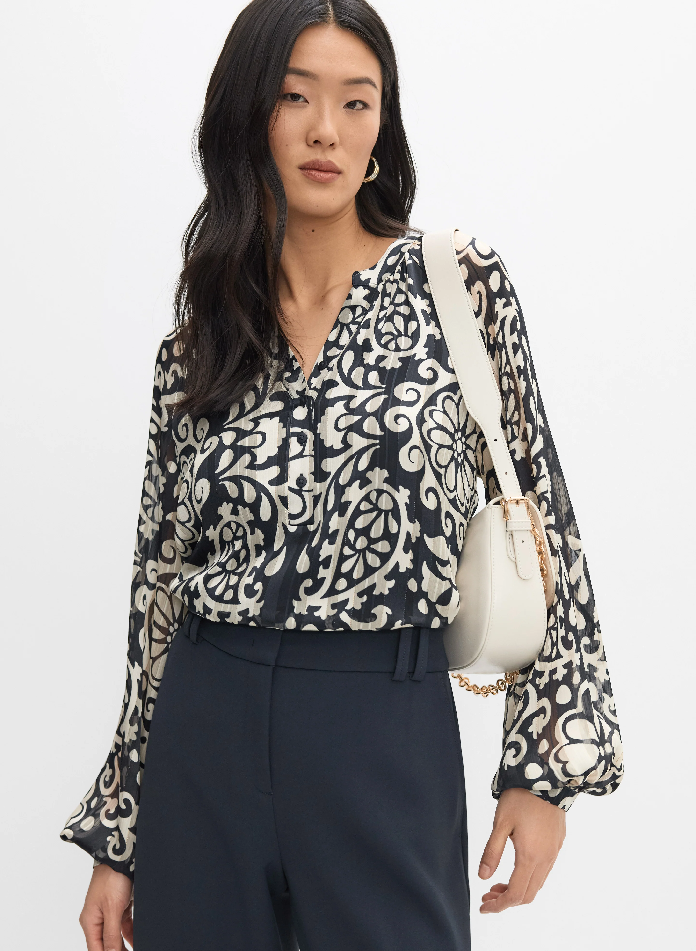Mixed Paisley Blouse