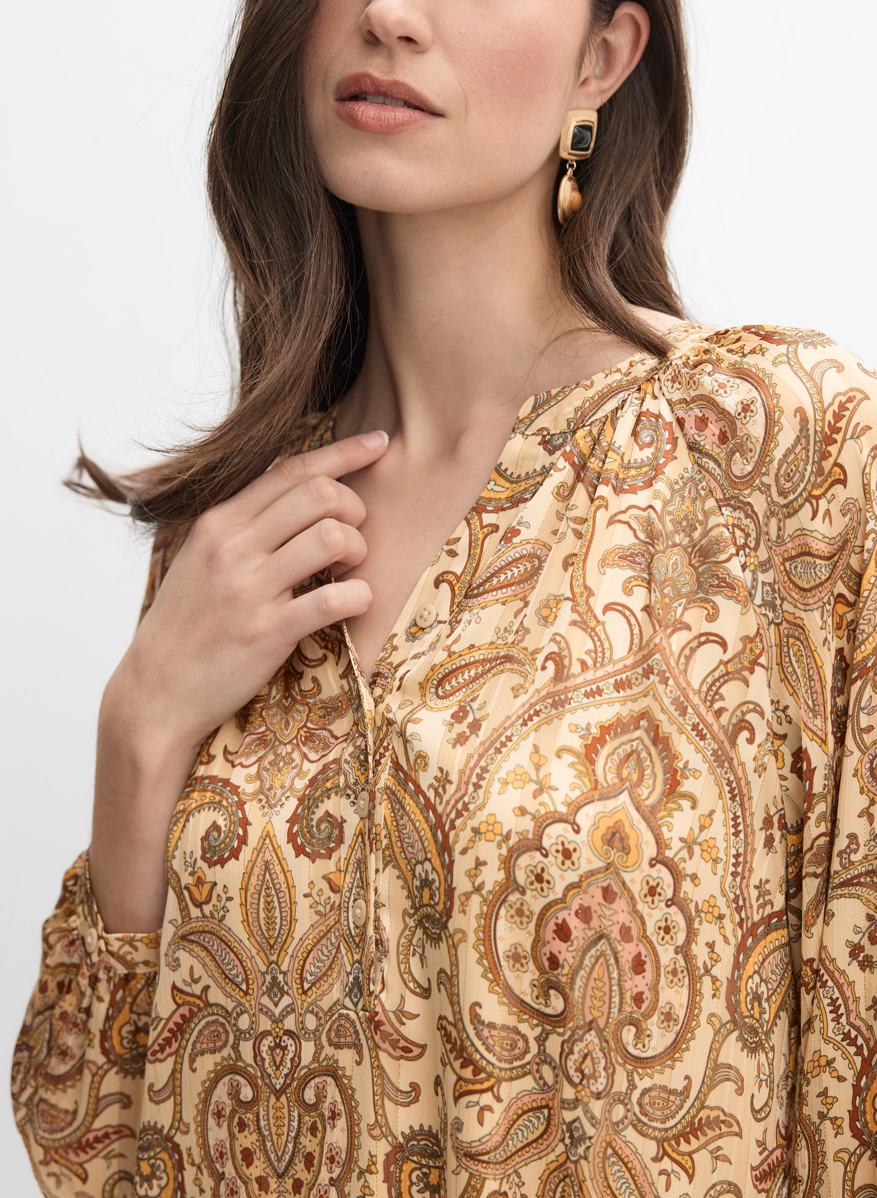 Mixed Paisley Blouse - Image 2