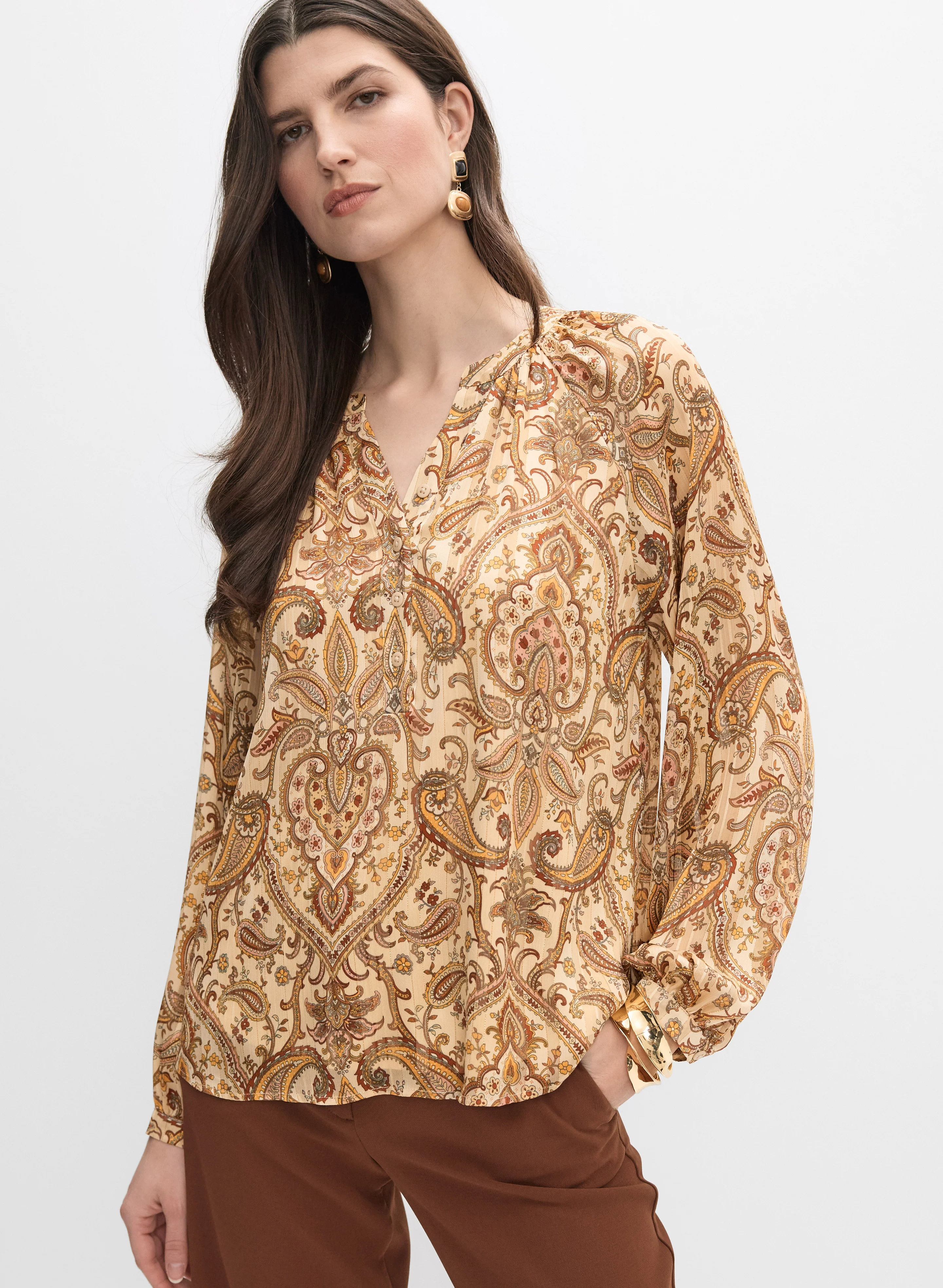 Mixed Paisley Blouse - Image 5