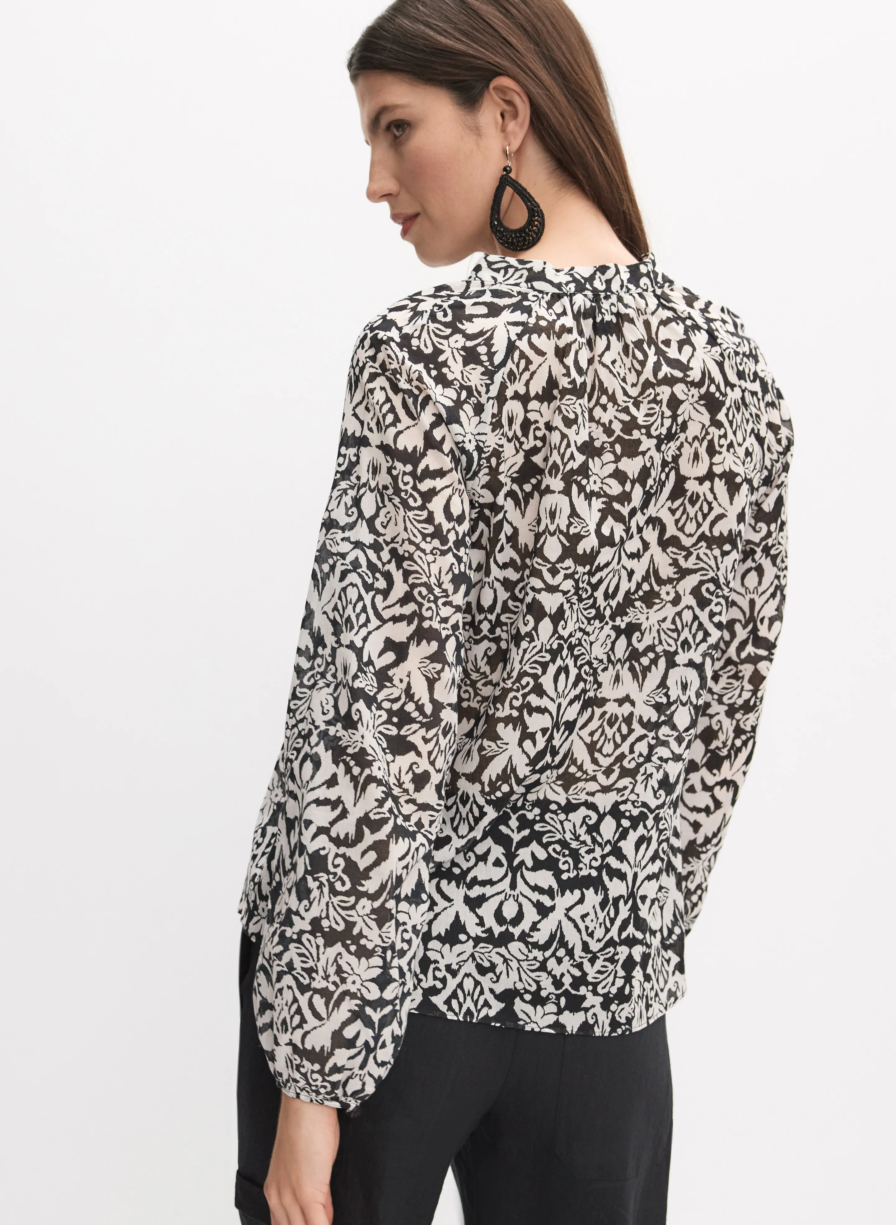 Mixed Print Blouse - Image 4
